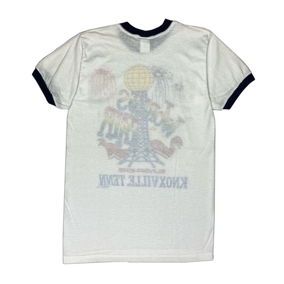 Vintage Vintage 1982 Worlds Fair Tennessee Rainbow Ringer Tee Shirt Size US M / EU 48-50 / 2 - 8 Thumbnail