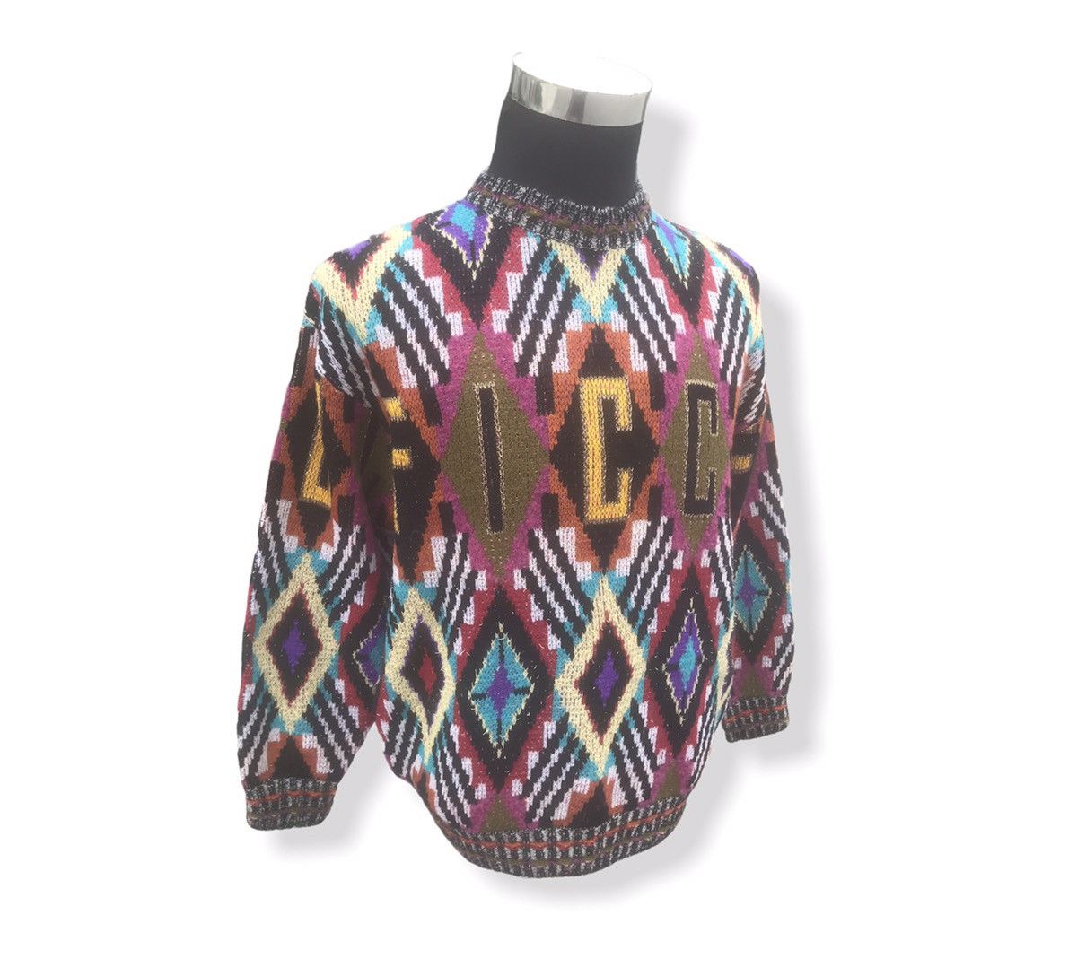 Japanese Brand × Vintage × Yoshiyuki Konishi Vintage Ficce Yoshiyuki Konishi Multicolour Knitwear Size US XL / EU 56 / 4 - 9 Thumbnail