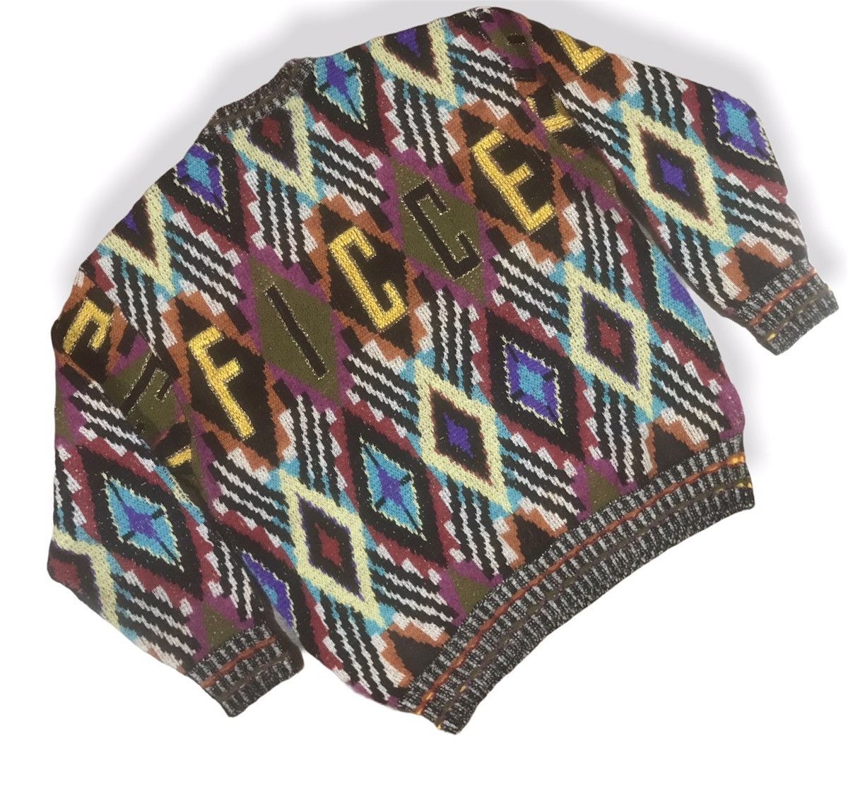Japanese Brand × Vintage × Yoshiyuki Konishi Vintage Ficce Yoshiyuki Konishi Multicolour Knitwear Size US XL / EU 56 / 4 - 6 Thumbnail