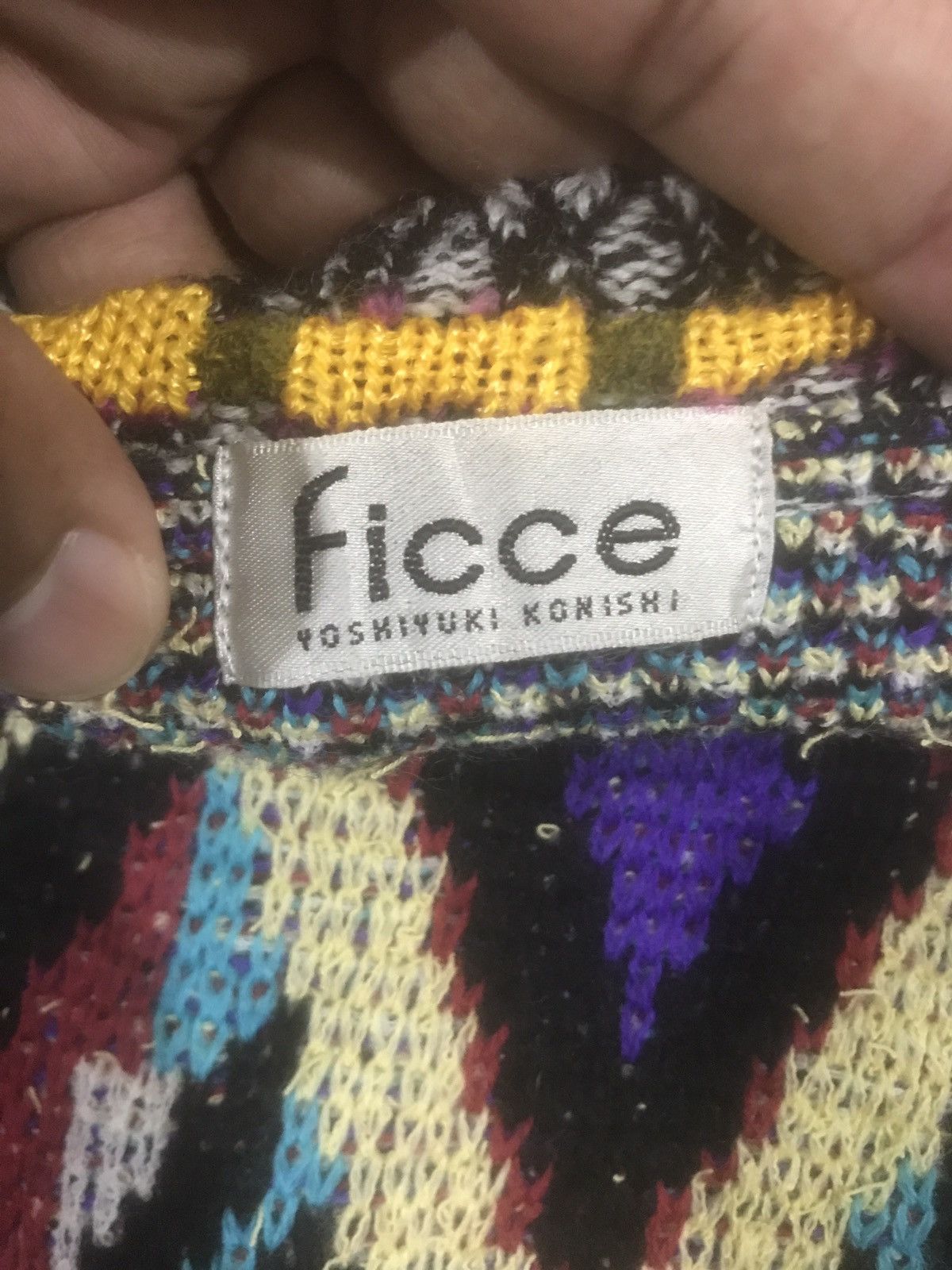 Japanese Brand × Vintage × Yoshiyuki Konishi Vintage Ficce Yoshiyuki Konishi Multicolour Knitwear Size US XL / EU 56 / 4 - 13 Thumbnail