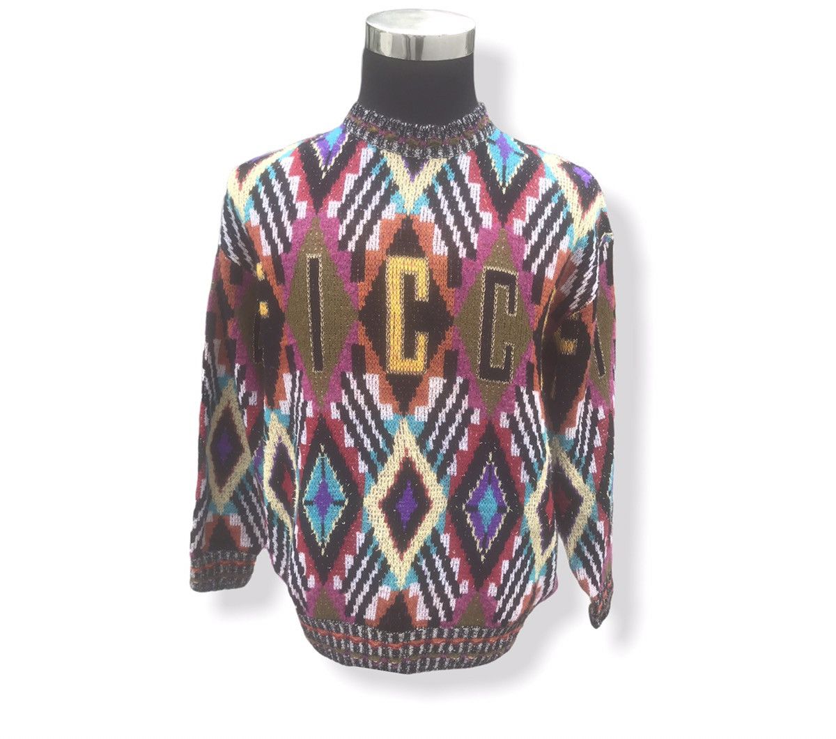 Japanese Brand × Vintage × Yoshiyuki Konishi Vintage Ficce Yoshiyuki Konishi Multicolour Knitwear Size US XL / EU 56 / 4 - 7 Thumbnail