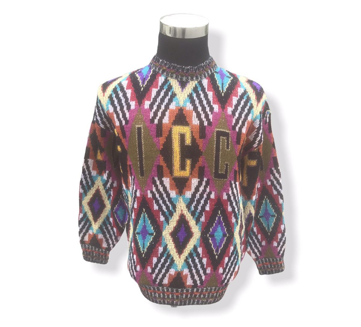 Japanese Brand × Vintage × Yoshiyuki Konishi Vintage Ficce Yoshiyuki Konishi Multicolour Knitwear Size US XL / EU 56 / 4 - 10 Thumbnail