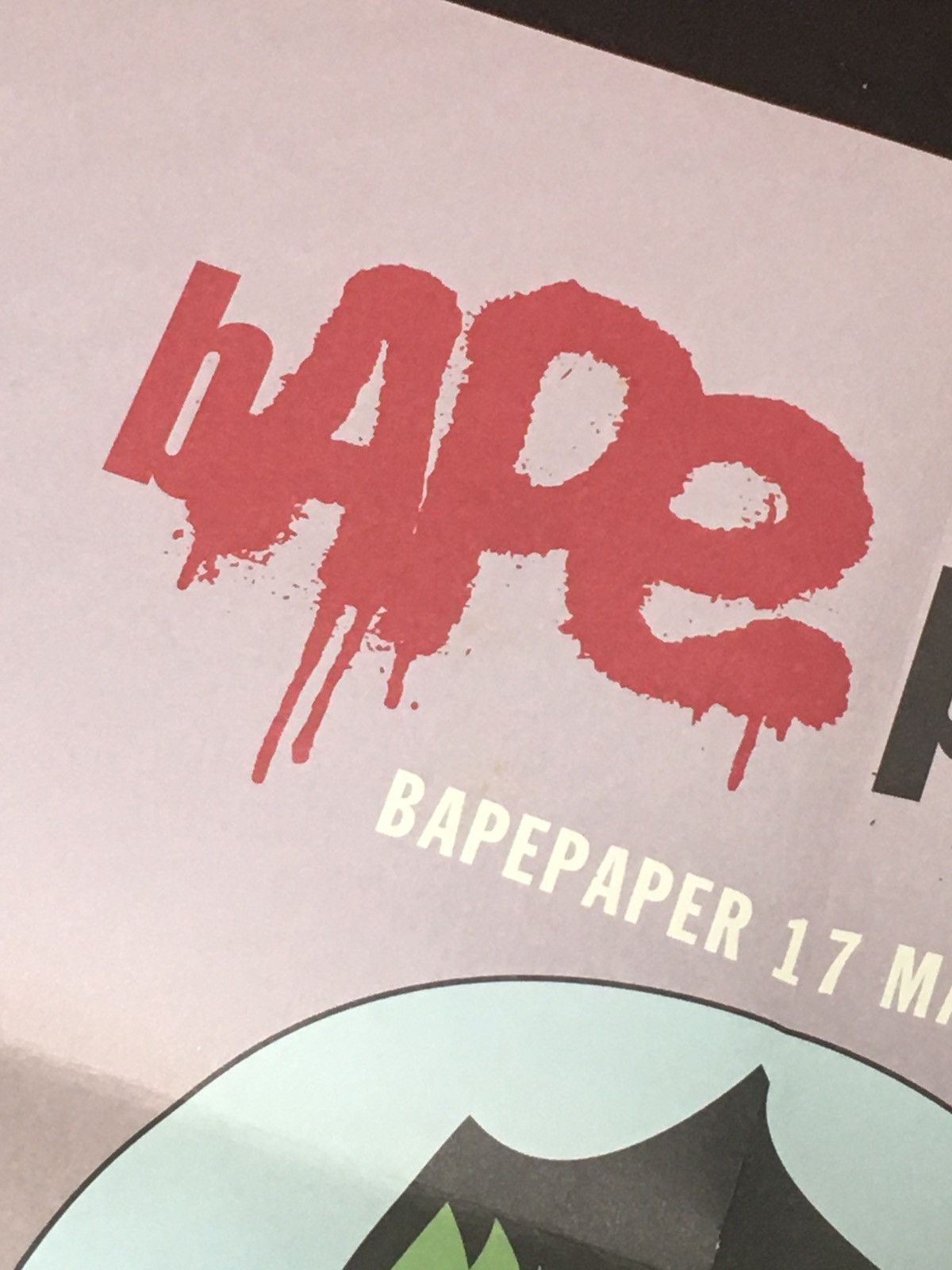Bape Bape Poster Sk8thing PAZZILAZRES 2010 A Bathing Ape Rare Size ONE SIZE - 2 Thumbnail