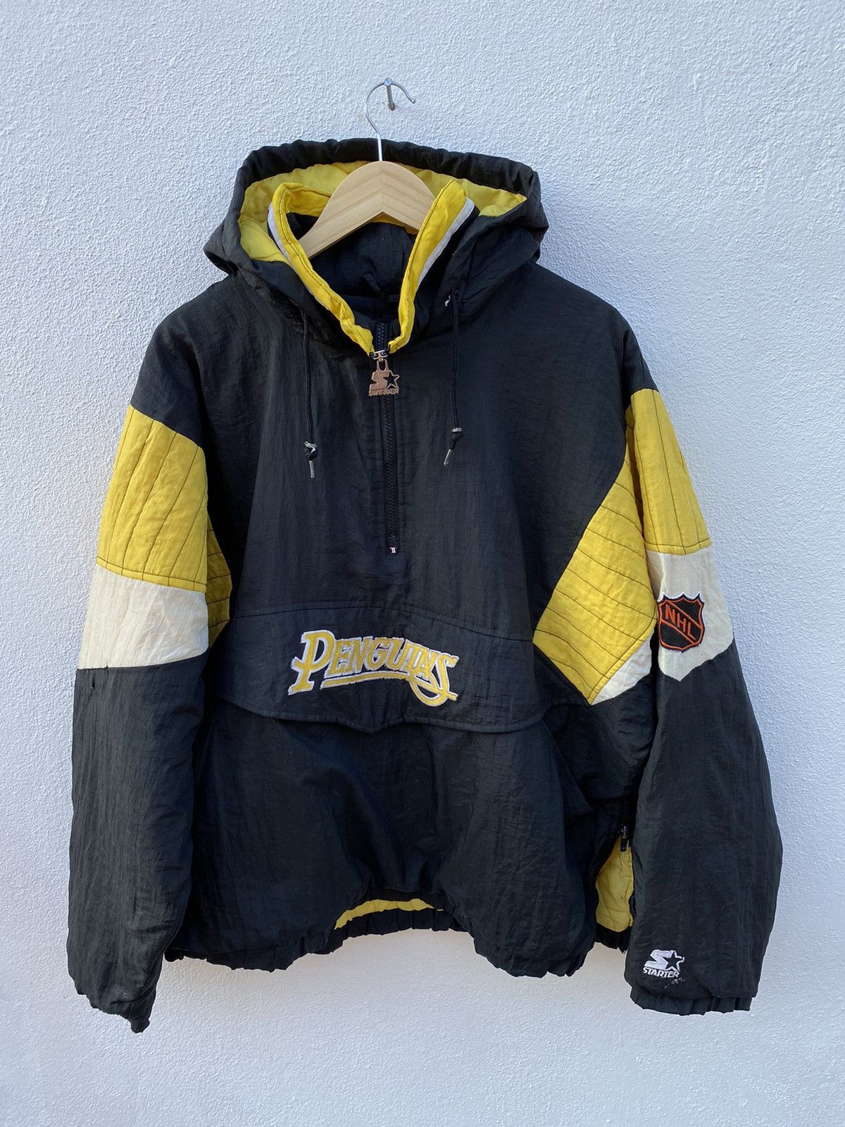 NHL × Starter × Vintage Vintage Pittsburgh Penguins starter NHL jacket Size US L / EU 52-54 / 3 - 1 Thumbnail