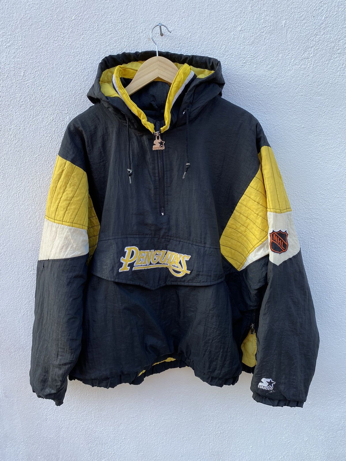 NHL × Starter × Vintage Vintage Pittsburgh Penguins starter NHL jacket Size US L / EU 52-54 / 3 - 12 Thumbnail