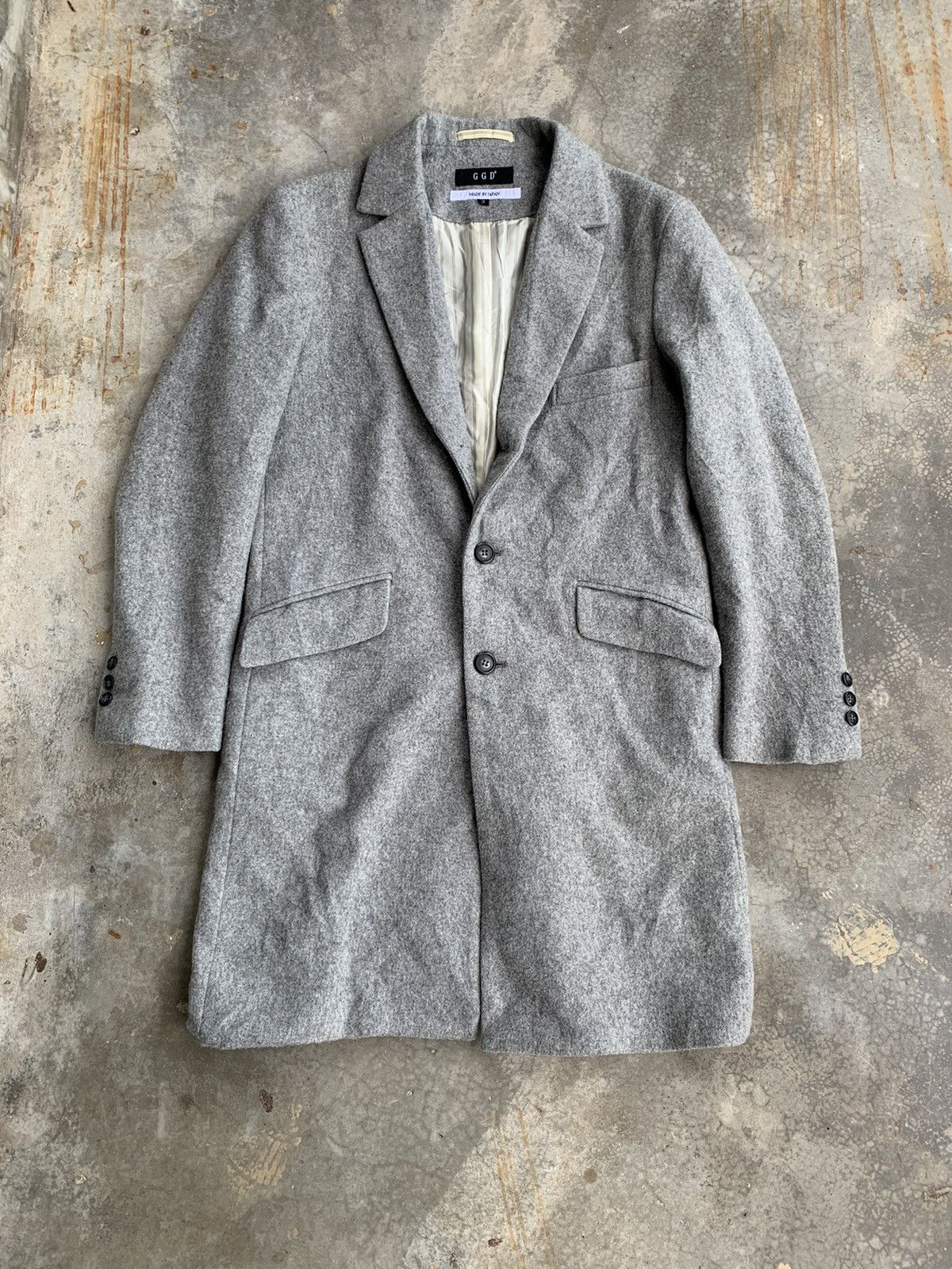 Le Grande Bleu (L.G.B.) MadeinJapan Grand Global GGD Jinnan Shibuyaku wool Long Coat Size US M / EU 48-50 / 2 - 1 Thumbnail