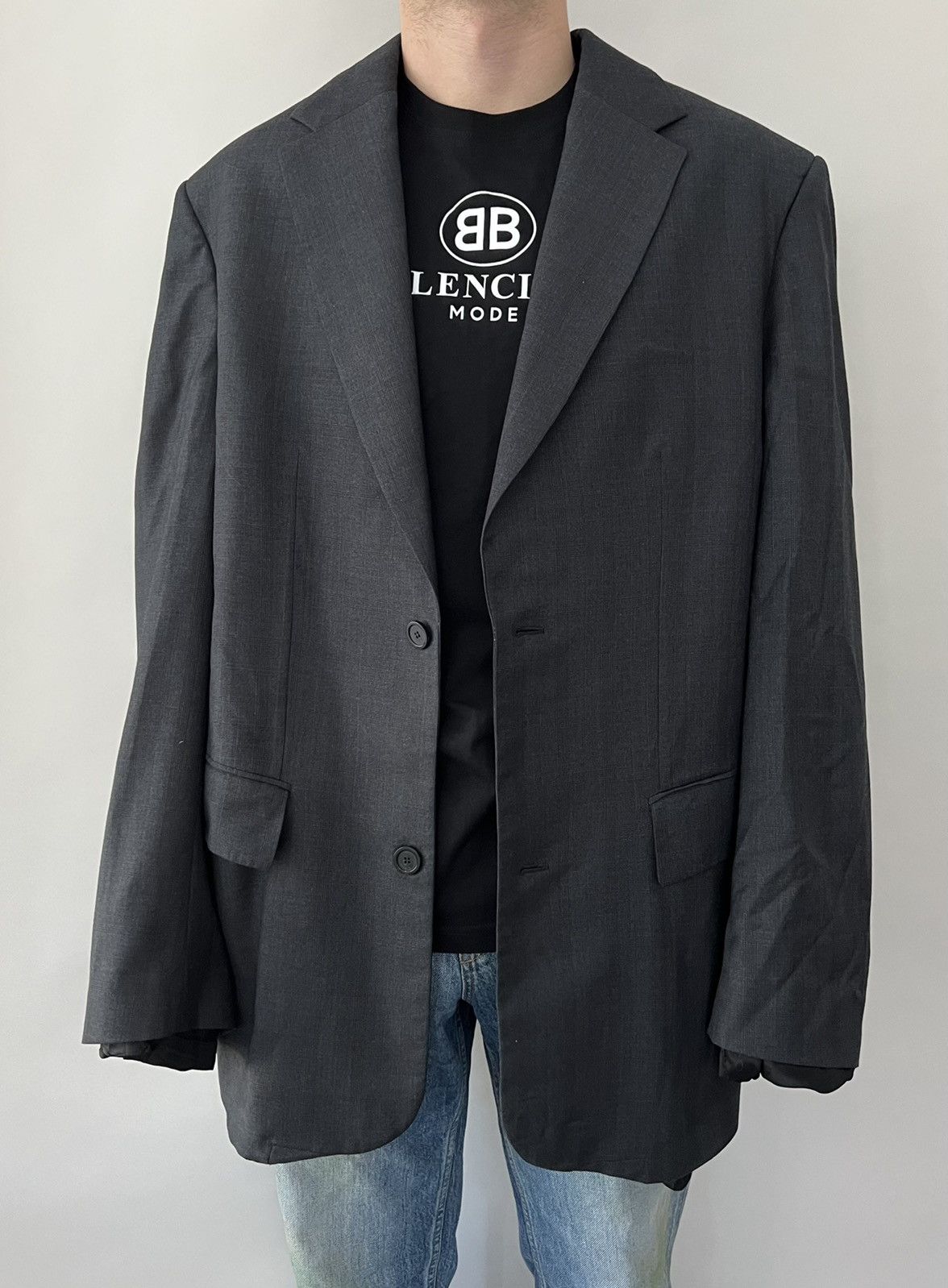 Balenciaga ⚠️$3.5K Value ⚠️ AW21 Boxy Single Breasted Coin Blazer Jacket Size US M / EU 48-50 / 2 - 2 Thumbnail