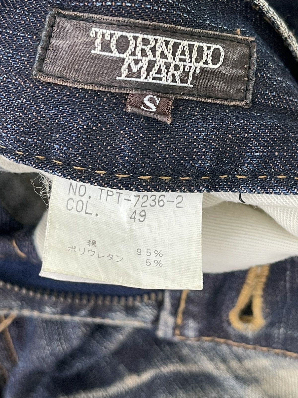 Japanese Brand Flare Jeans Tornado Mart Acid Wash Low Rise Stretch 3🟦0 Size US 30 / EU 46 - 22 Thumbnail