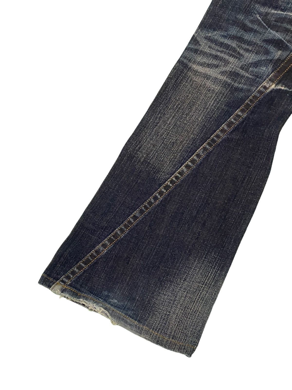 Japanese Brand Flare Jeans Tornado Mart Acid Wash Low Rise Stretch 3🟦0 Size US 30 / EU 46 - 16 Thumbnail