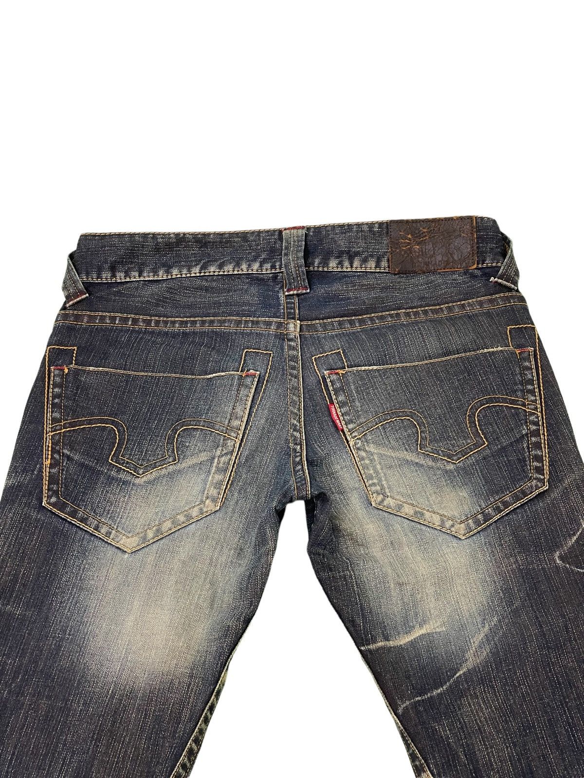 Japanese Brand Flare Jeans Tornado Mart Acid Wash Low Rise Stretch 3🟦0 Size US 30 / EU 46 - 19 Thumbnail