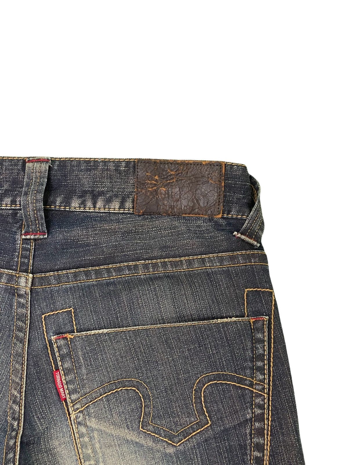 Japanese Brand Flare Jeans Tornado Mart Acid Wash Low Rise Stretch 3🟦0 Size US 30 / EU 46 - 20 Thumbnail