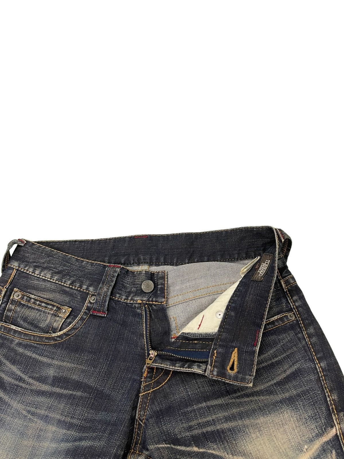 Japanese Brand Flare Jeans Tornado Mart Acid Wash Low Rise Stretch 3🟦0 Size US 30 / EU 46 - 11 Thumbnail