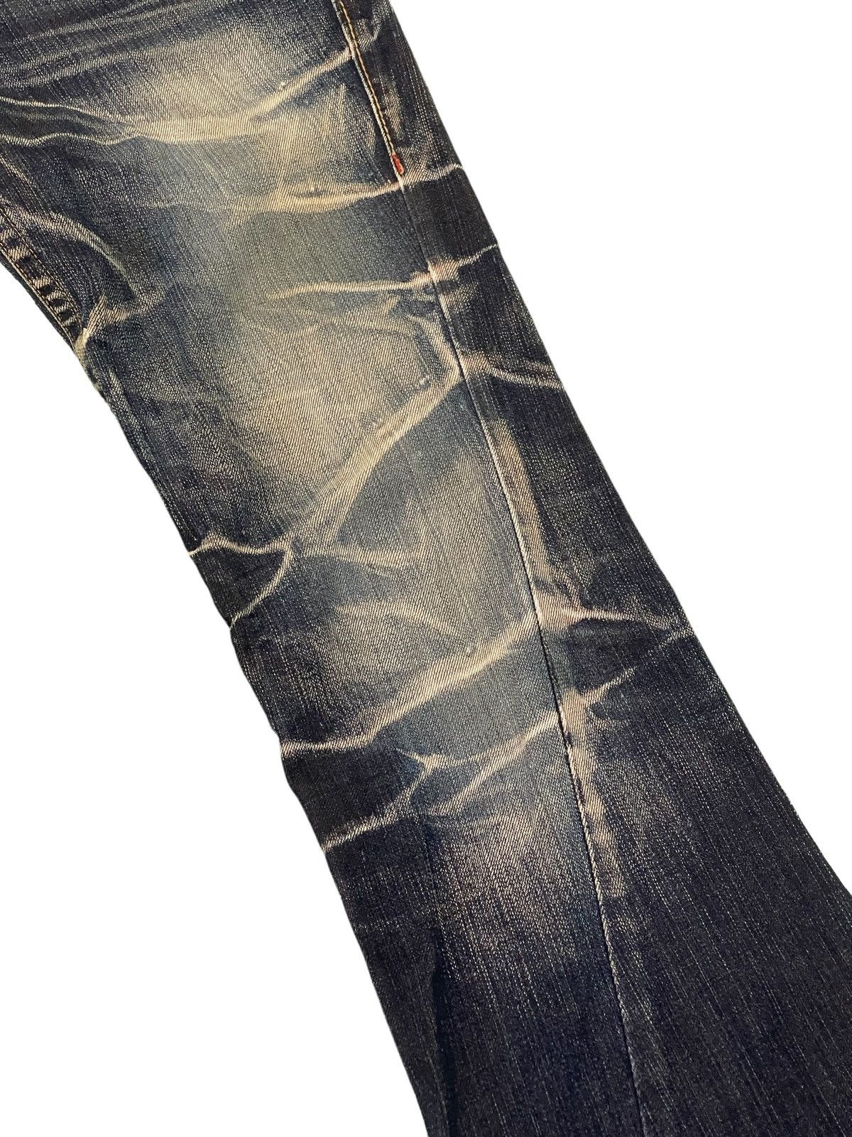 Japanese Brand Flare Jeans Tornado Mart Acid Wash Low Rise Stretch 3🟦0 Size US 30 / EU 46 - 8 Thumbnail