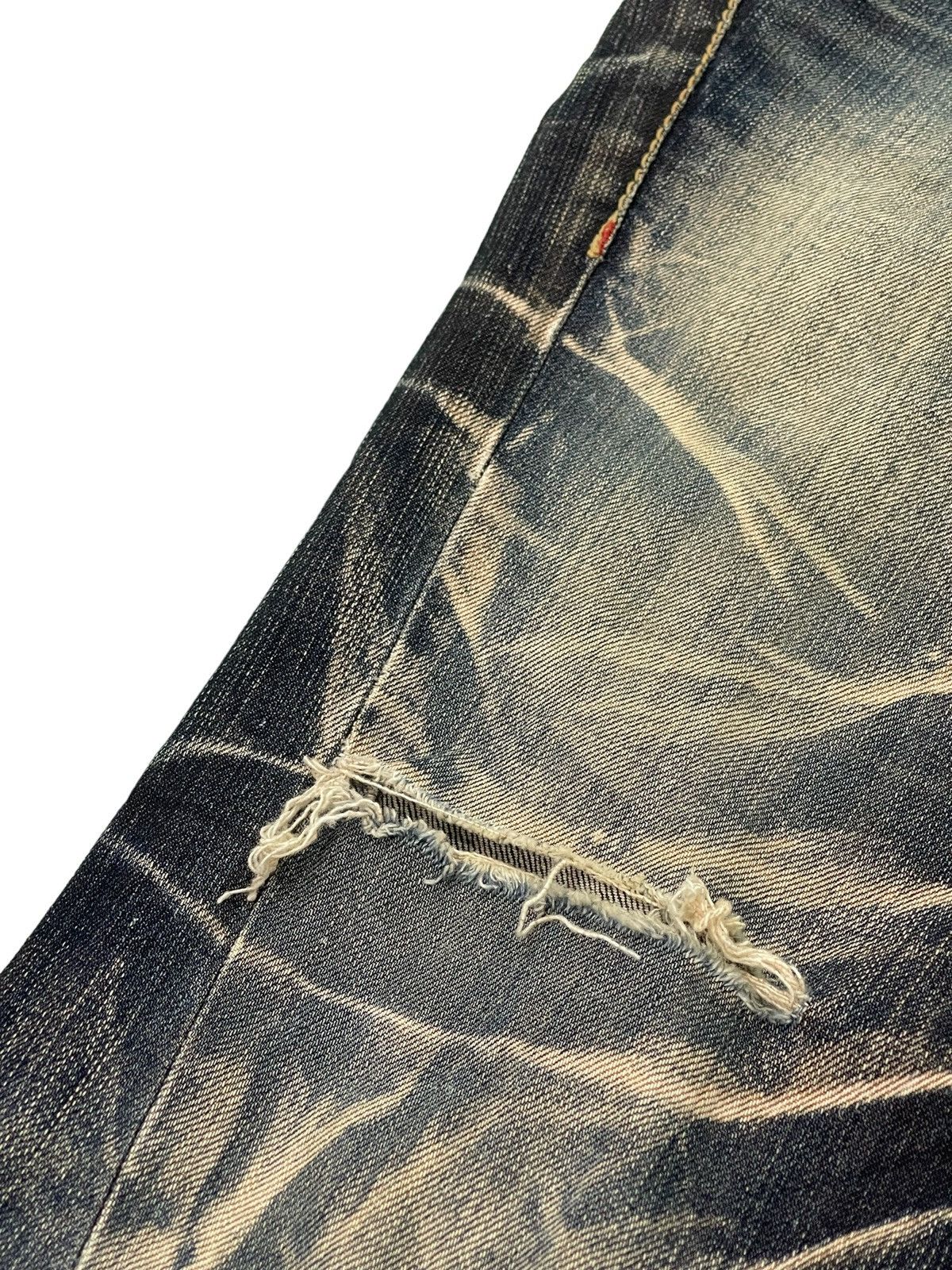 Japanese Brand Flare Jeans Tornado Mart Acid Wash Low Rise Stretch 3🟦0 Size US 30 / EU 46 - 7 Thumbnail