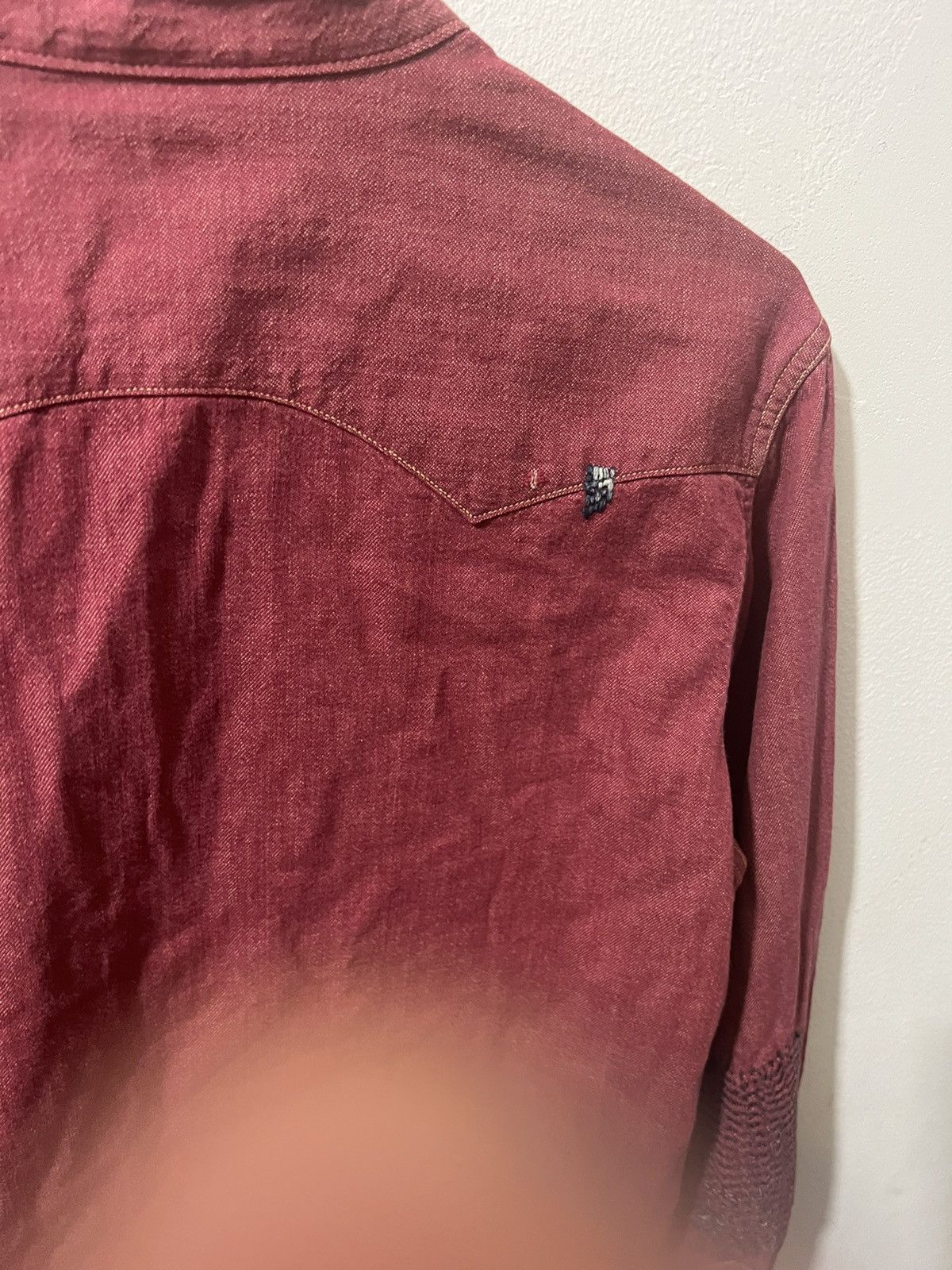 Kapital Kapital burgundy patchwork button-up shirt Size US M / EU 48-50 / 2 - 10 Thumbnail