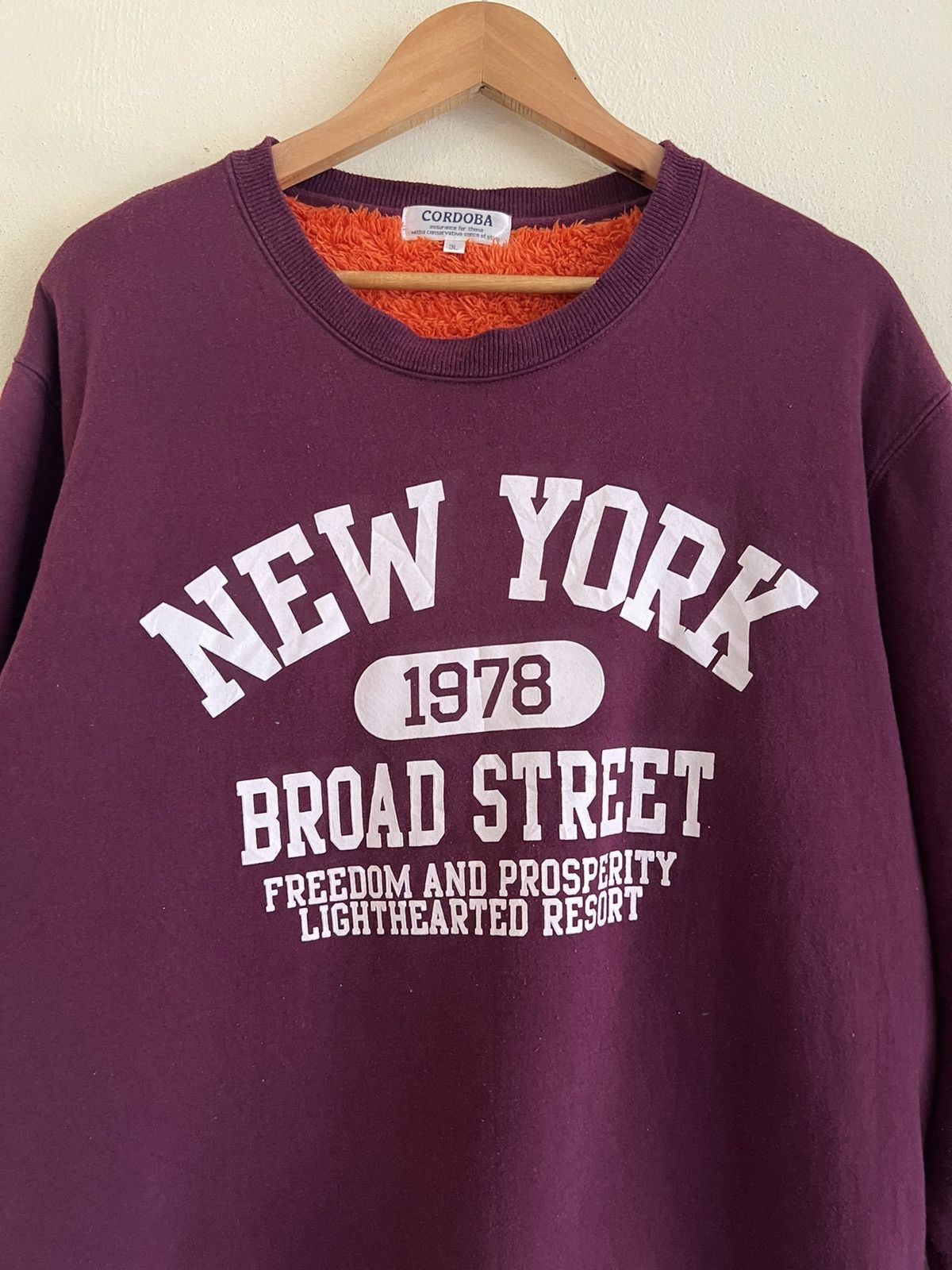 Japanese Brand × Vintage Vintage New York Broad Street Sweatshirt Size US XL / EU 56 / 4 - 2 Thumbnail