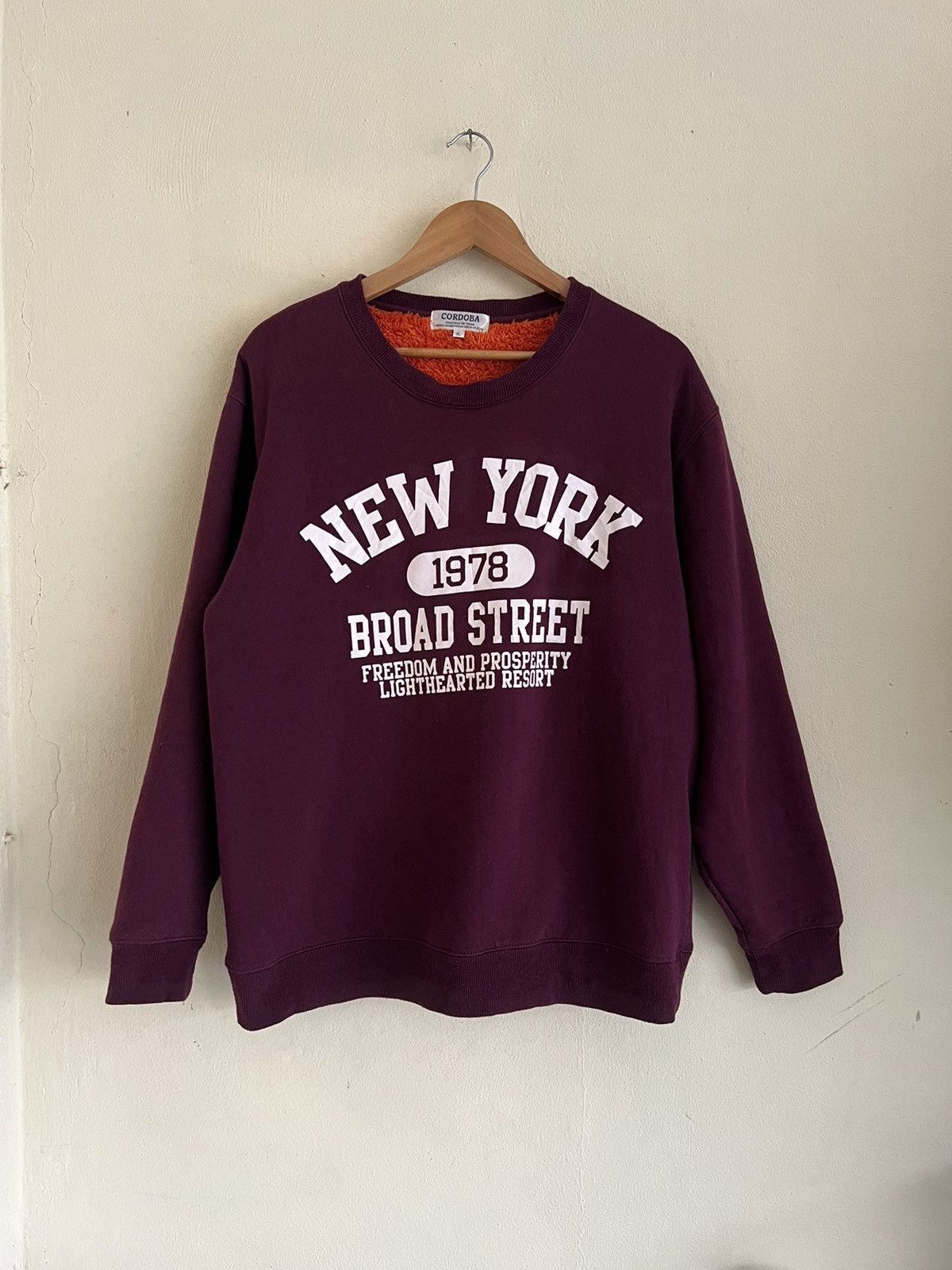 Japanese Brand × Vintage Vintage New York Broad Street Sweatshirt Size US XL / EU 56 / 4 - 1 Thumbnail