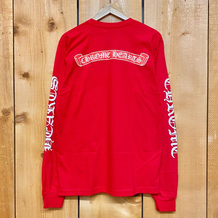 Chrome Hearts chrome hearts horseshoe long sleeve red rare new 2023 ...