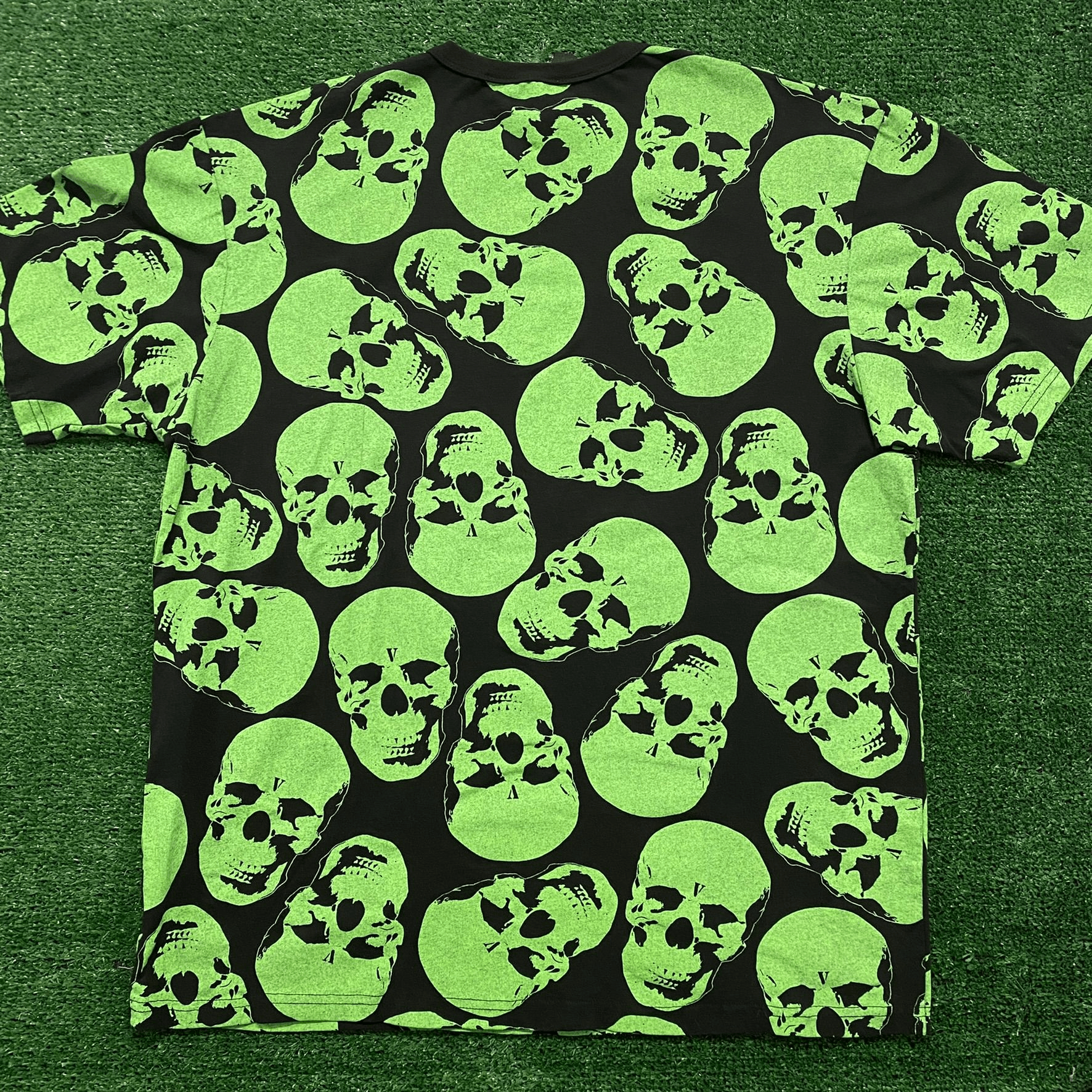 Vlone Vlone Green Skull Pile Sample T-Shirt Size US L / EU 52-54 / 3 - 6 Thumbnail
