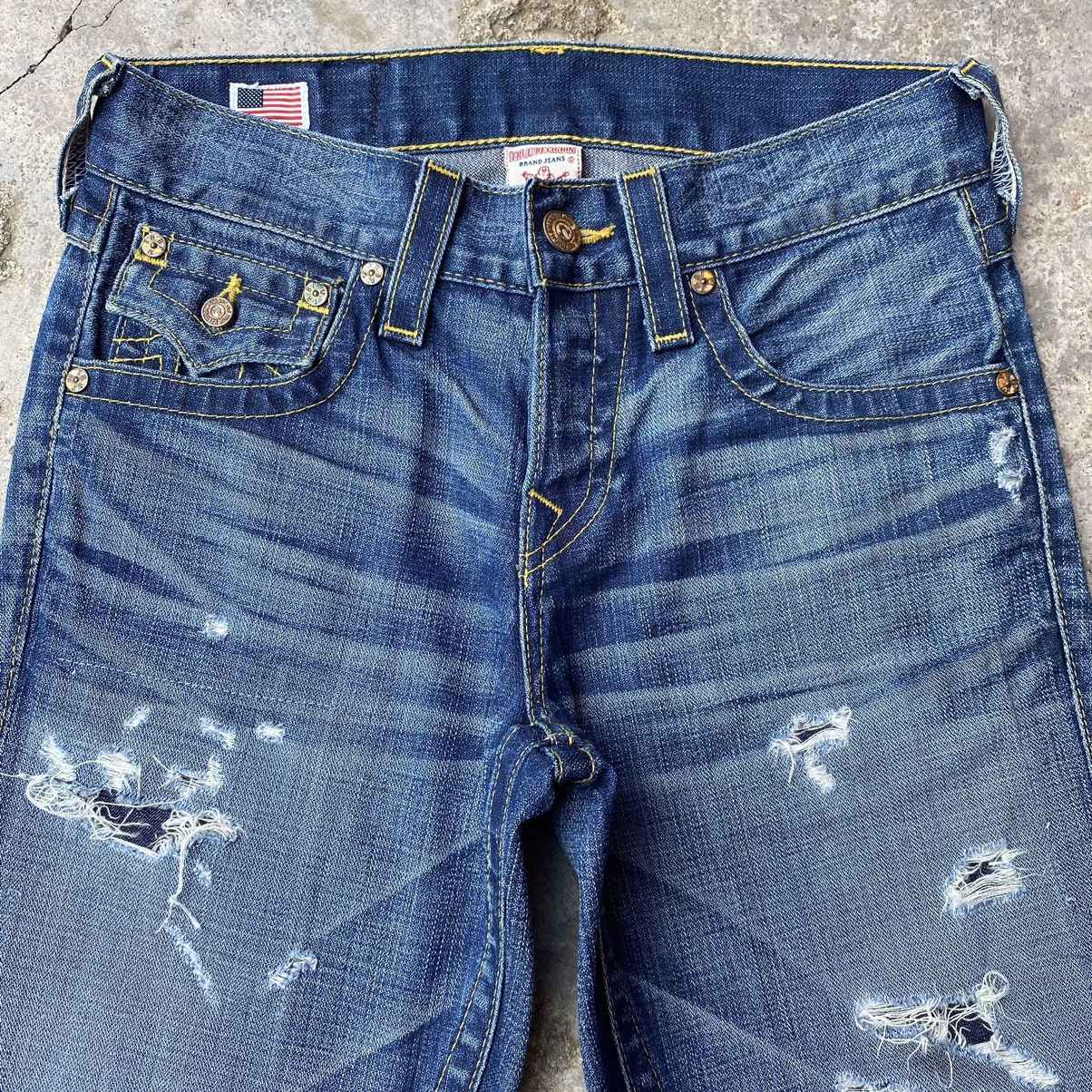 Japanese Brand × True Religion True Religion Brand Jeans Skull Patch Distressed Denim Size 28" / US 6 / IT 42 - 9 Thumbnail