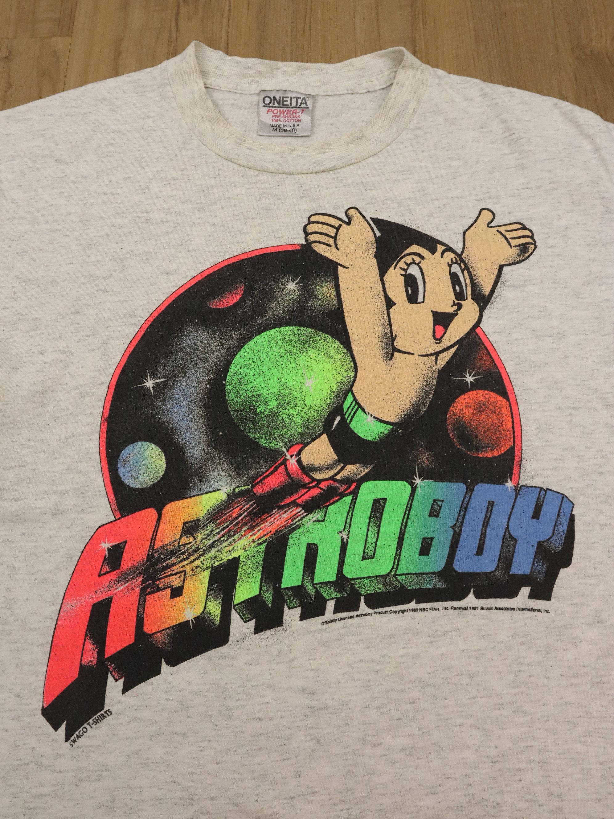 Anime × Vintage Vtg. 90's Astro Boy Mighty Atom Anime Manga Series Shirt Size US M / EU 48-50 / 2 - 5 Thumbnail