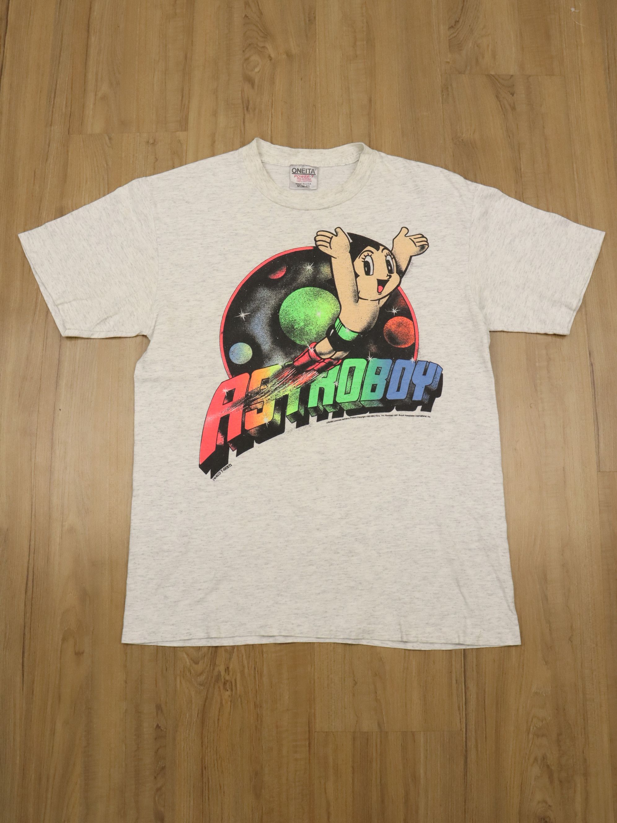 Anime × Vintage Vtg. 90's Astro Boy Mighty Atom Anime Manga Series Shirt Size US M / EU 48-50 / 2 - 3 Thumbnail