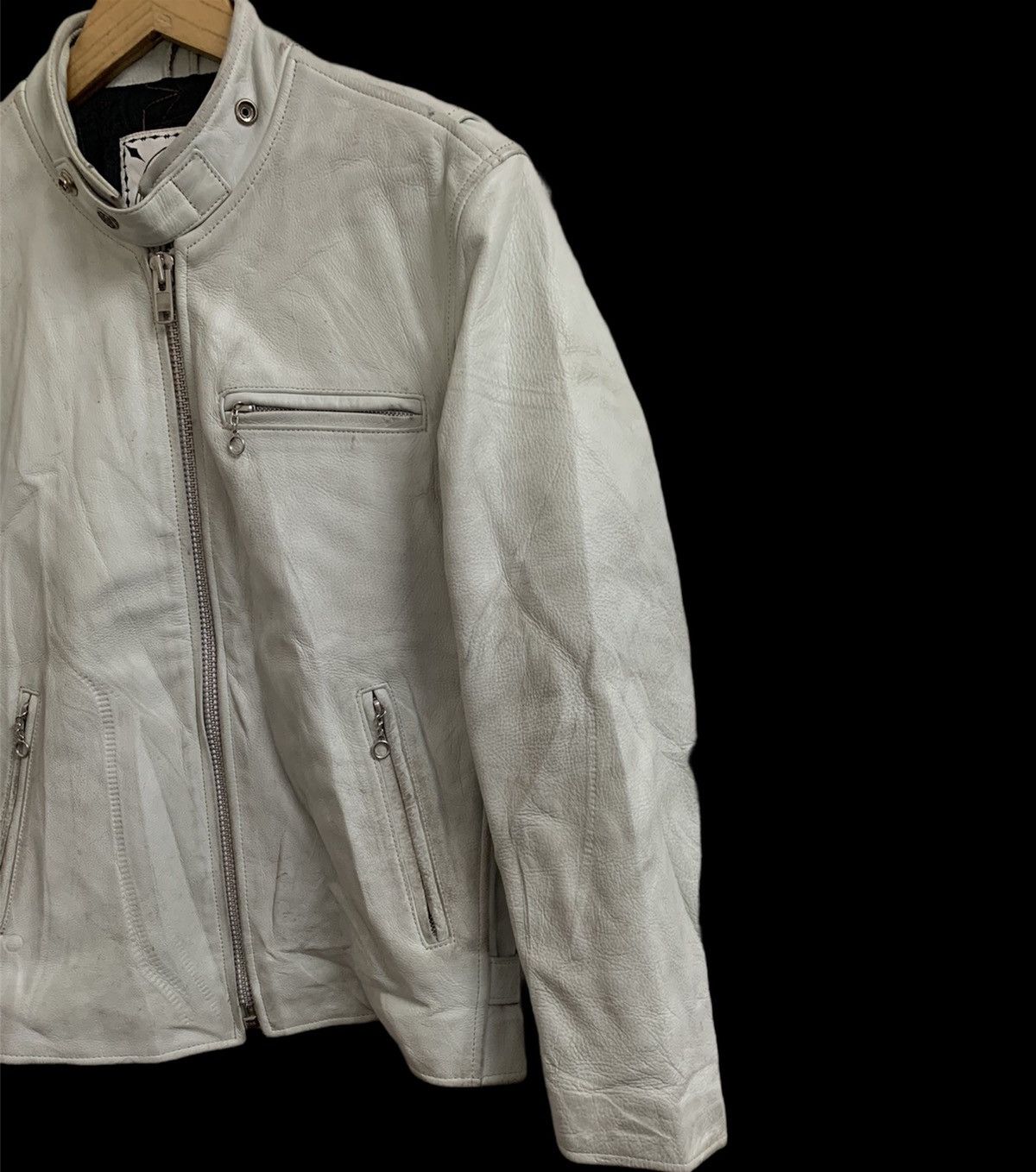 Genuine Leather 💥Demagogue Cafe Racer Leather Jacket Size US S / EU 44-46 / 1 - 5 Thumbnail