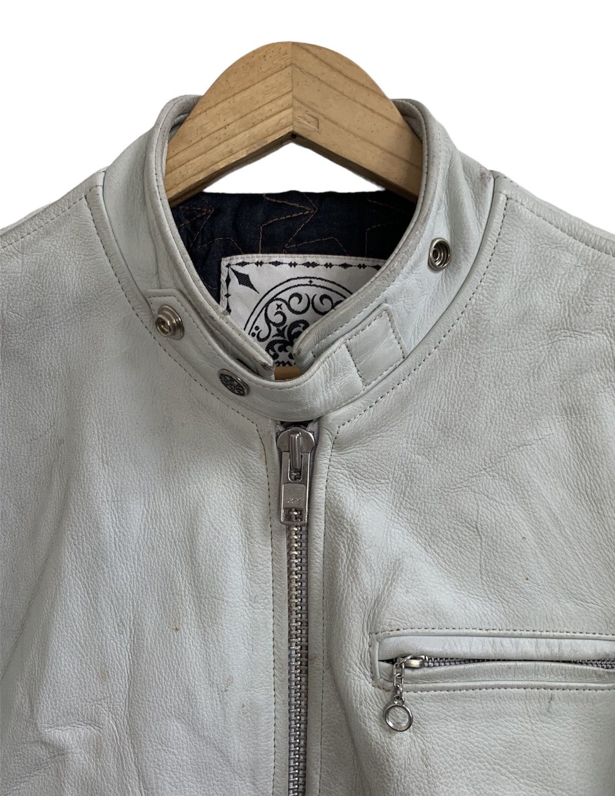 Genuine Leather 💥Demagogue Cafe Racer Leather Jacket Size US S / EU 44-46 / 1 - 6 Thumbnail