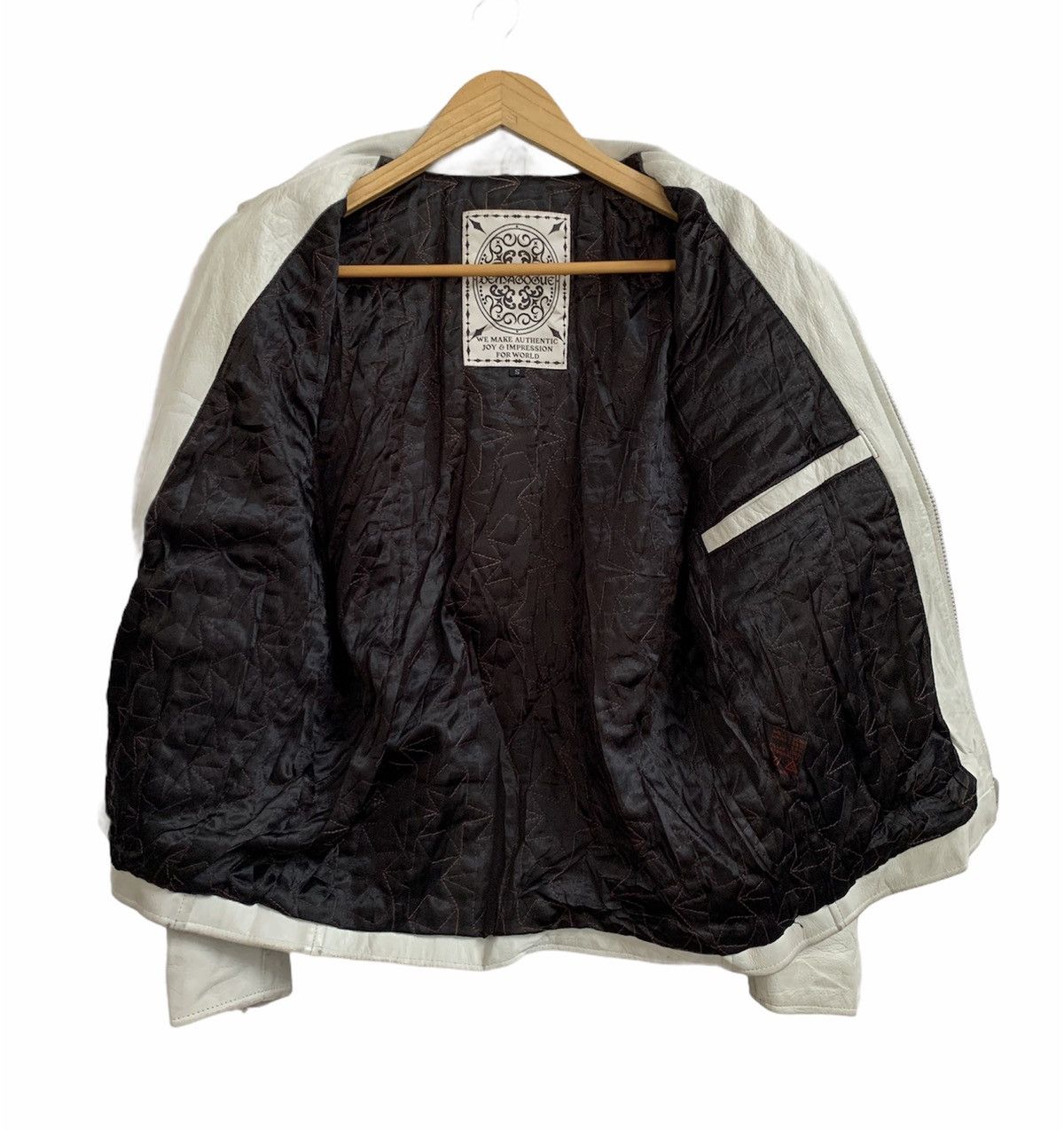 Genuine Leather 💥Demagogue Cafe Racer Leather Jacket Size US S / EU 44-46 / 1 - 8 Thumbnail