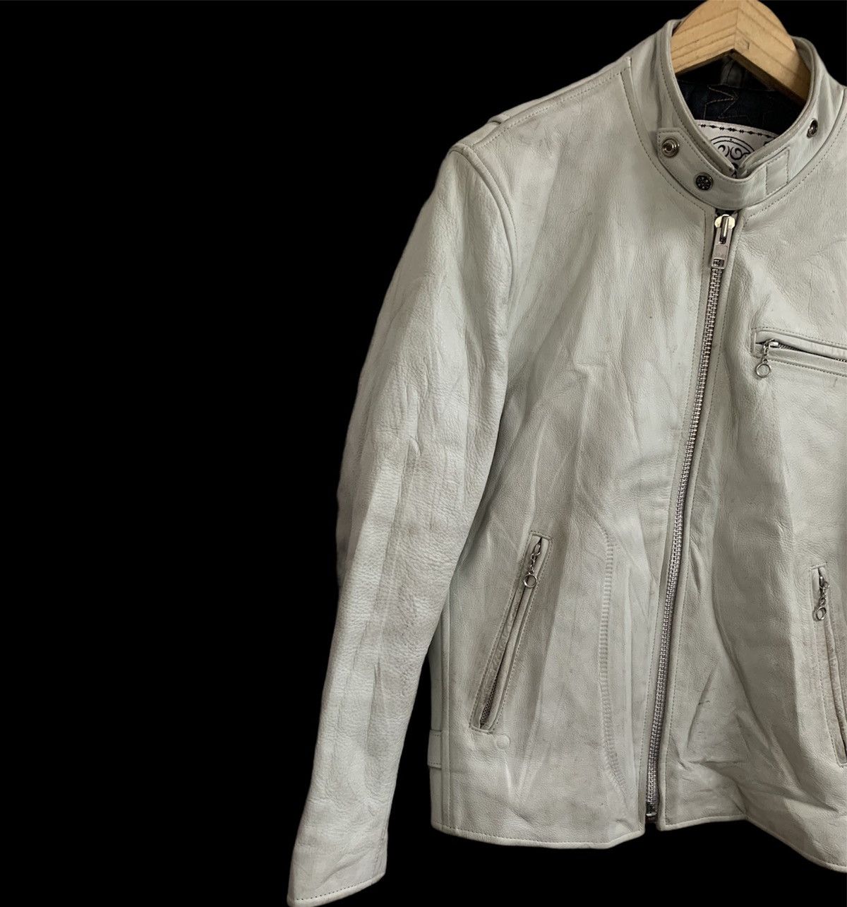 Genuine Leather 💥Demagogue Cafe Racer Leather Jacket Size US S / EU 44-46 / 1 - 4 Thumbnail