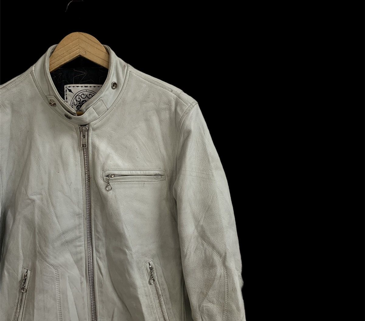 Genuine Leather 💥Demagogue Cafe Racer Leather Jacket Size US S / EU 44-46 / 1 - 3 Thumbnail