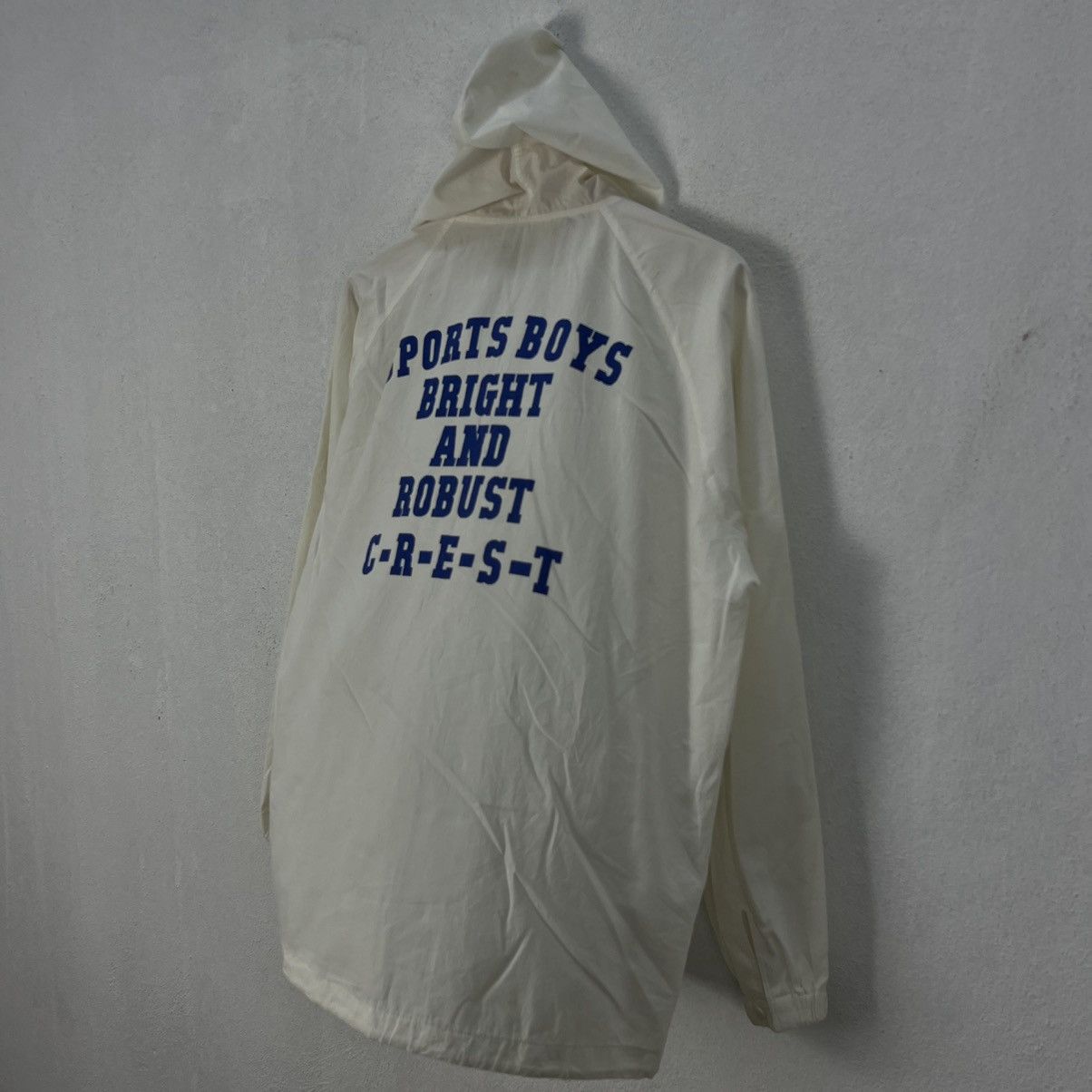Japanese Brand VINTAGE CREST BIG LOGO HOODIE JACKET ANORAK STYLE Size US M / EU 48-50 / 2 - 6 Thumbnail