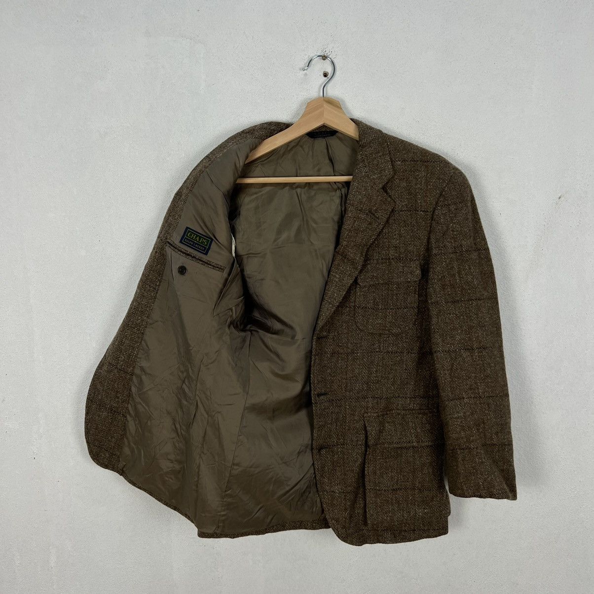 Chaps VINTAGE CHAPS RALPH LAUREN TARTAN DESIGN WOOL JACKET Size US M / EU 48-50 / 2 - 9 Thumbnail
