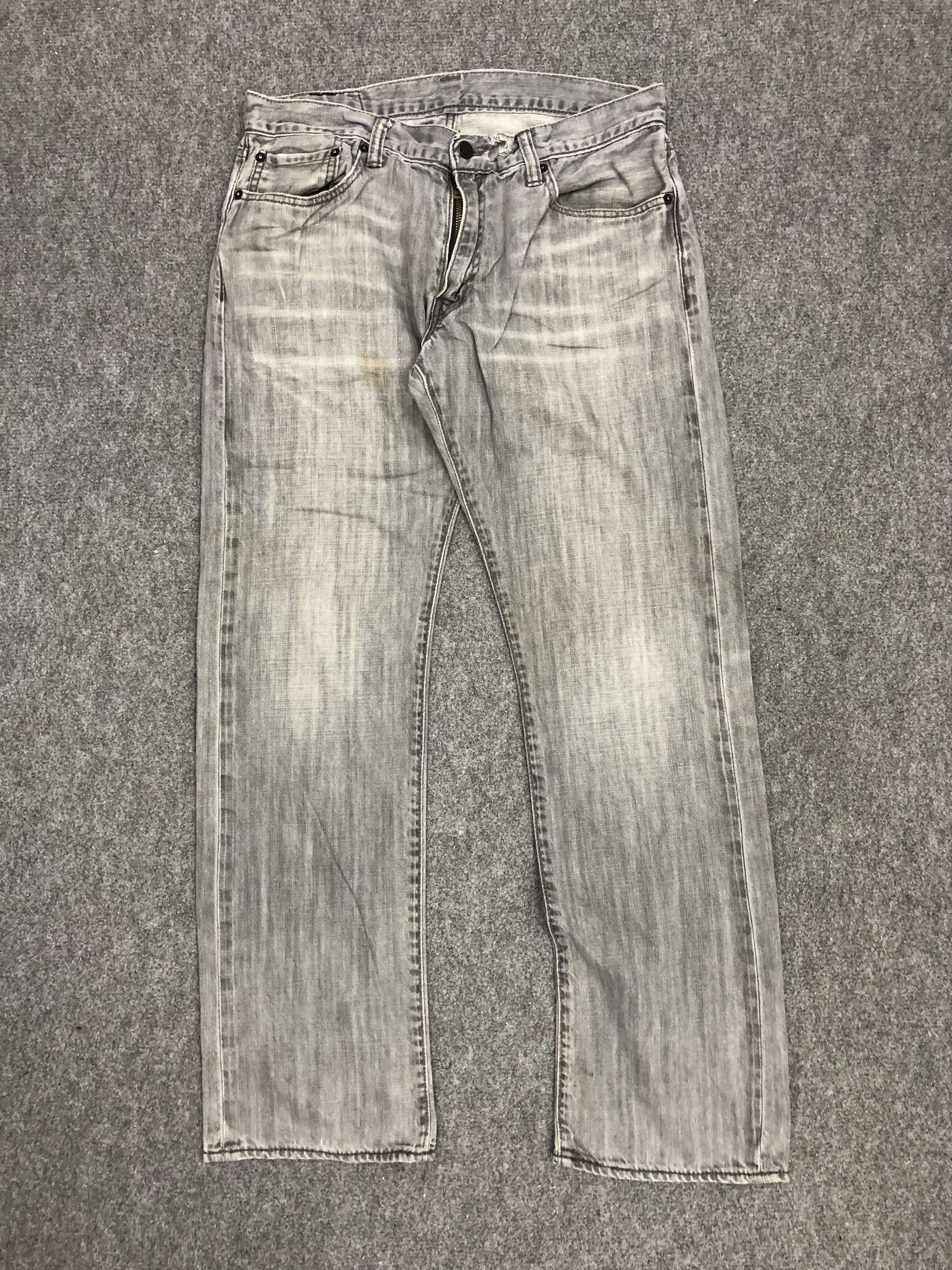 image of Levis 514 Faded Black Jeans, Men's (Size 33)