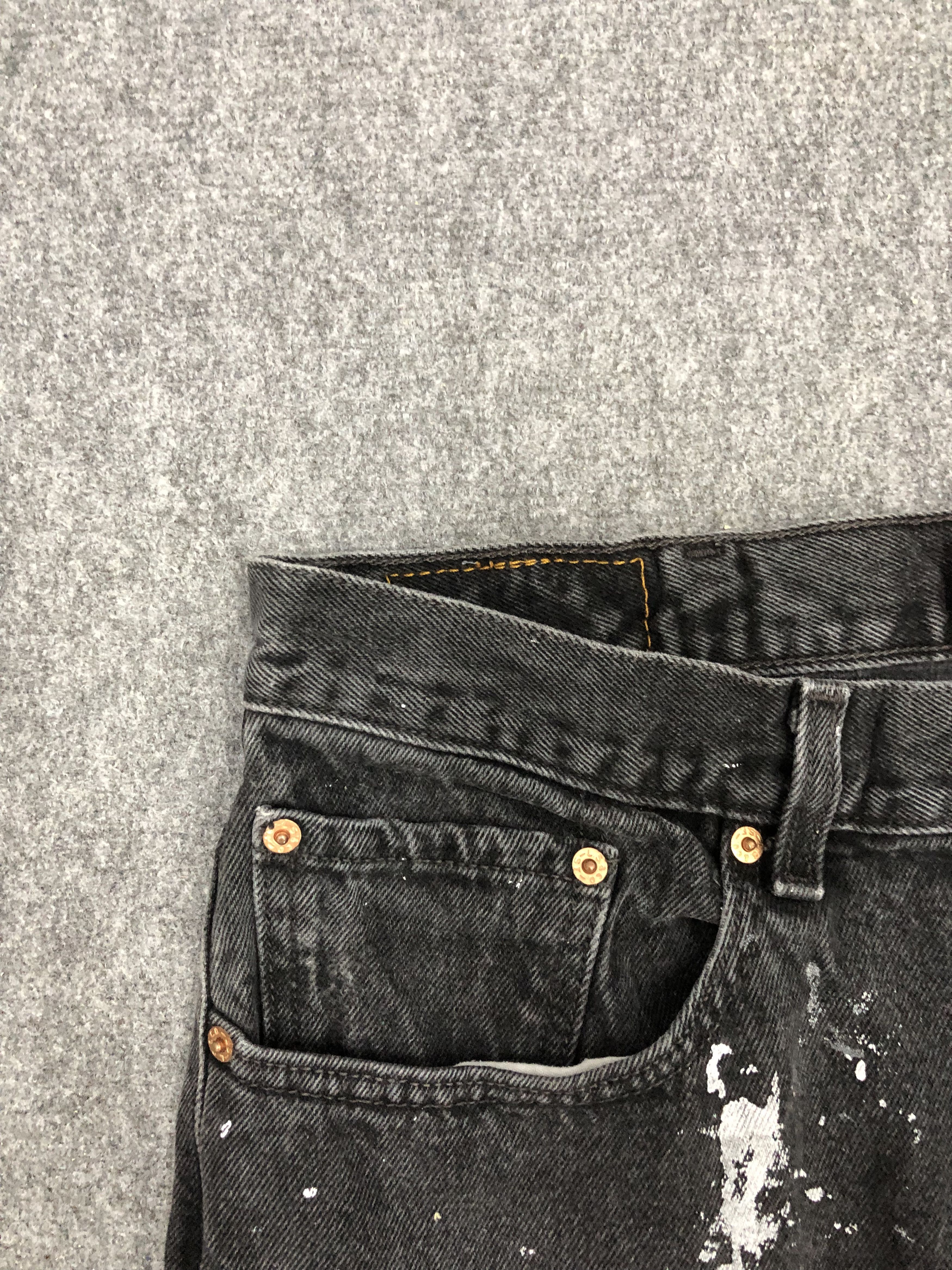 Levi's × Vintage Vintage Levis 505 Faded Black Dirty Jeans Size US 36 / EU 52 - 9 Thumbnail