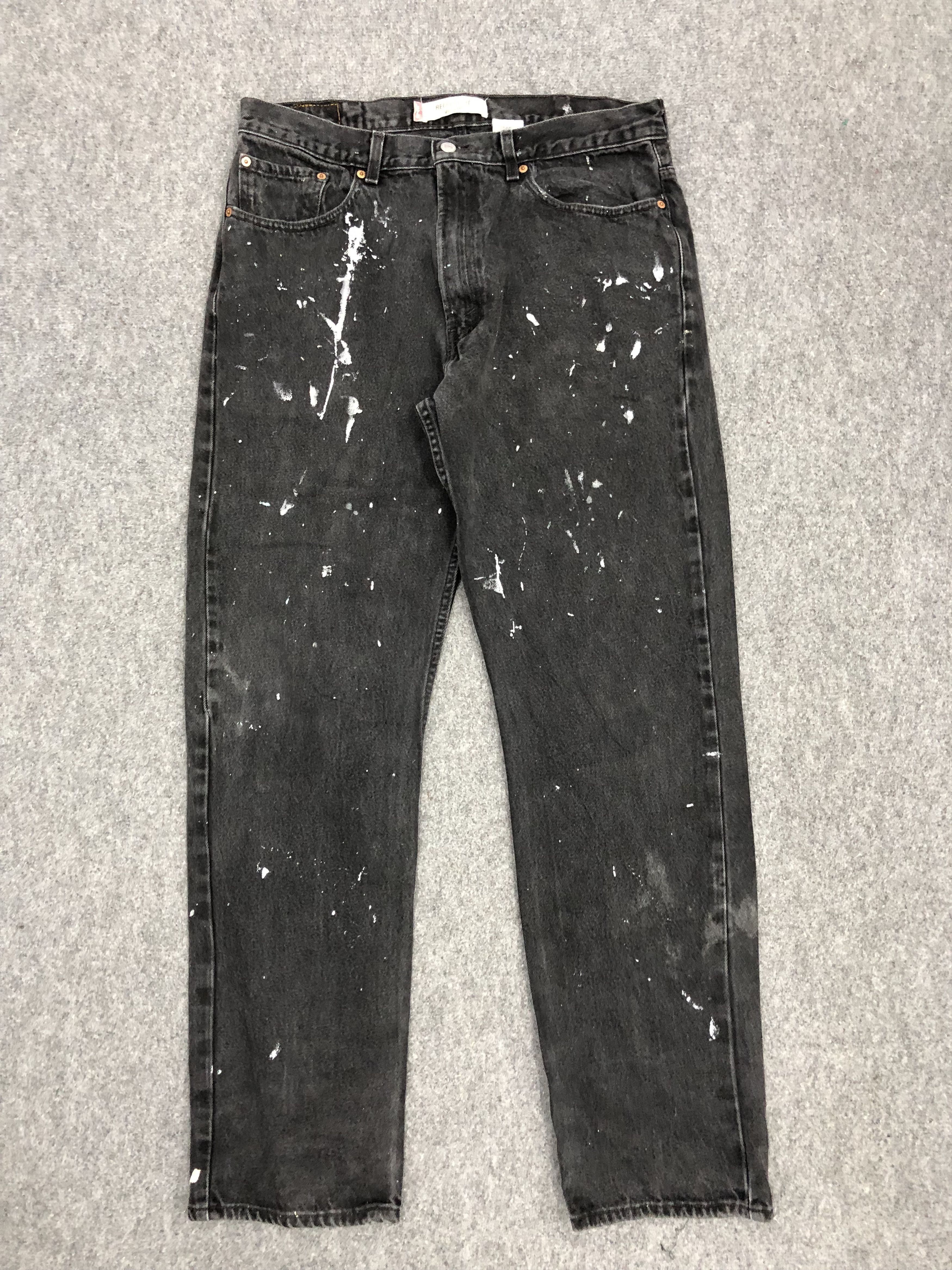 Levi's × Vintage Vintage Levis 505 Faded Black Dirty Jeans Size US 36 / EU 52 - 1 Thumbnail