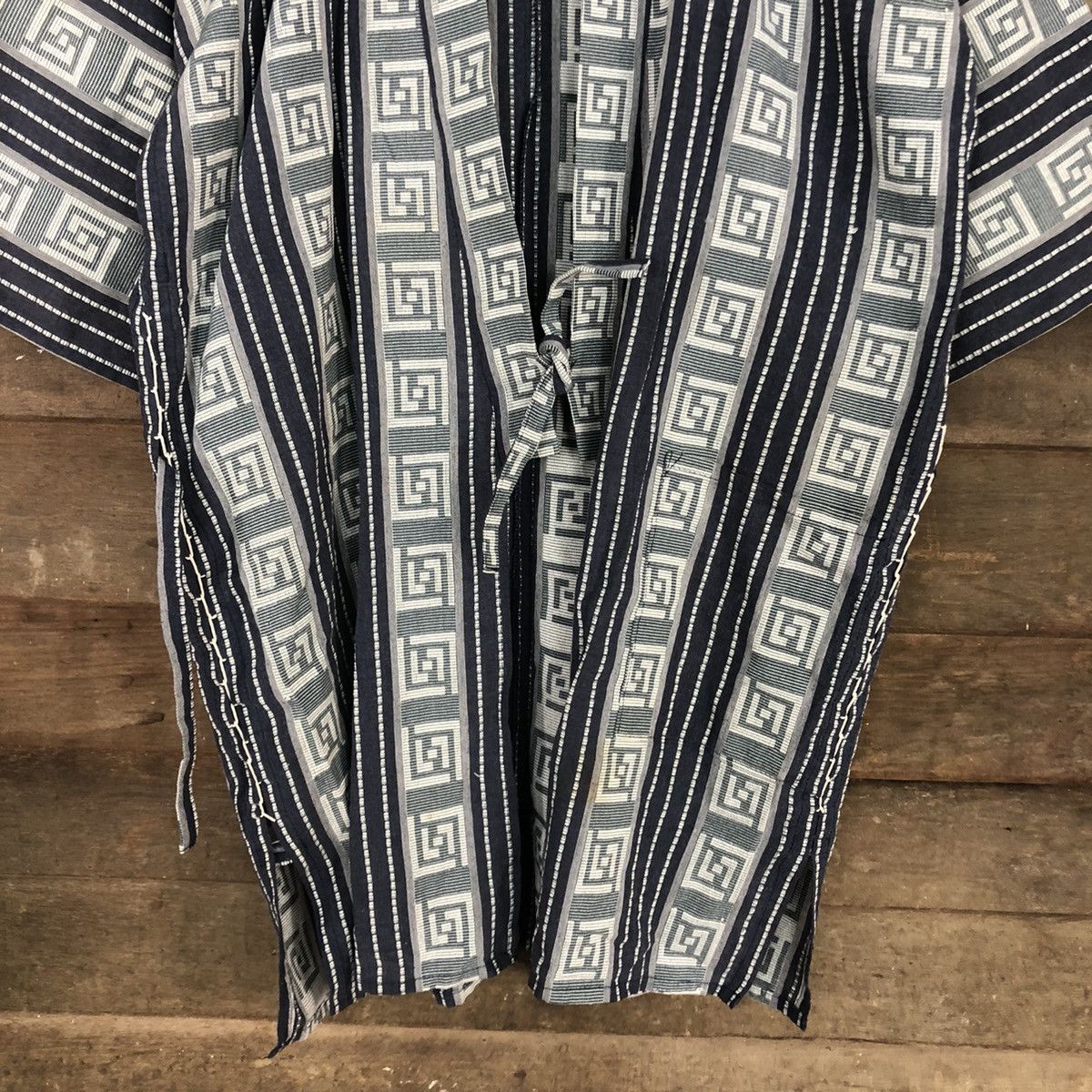 Japanese Brand × Vintage Japan Blue Grey Kimono cardigan #3540 Size US M / EU 48-50 / 2 - 6 Thumbnail