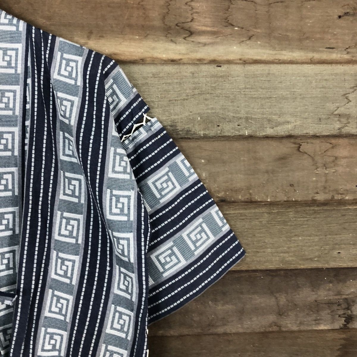 Japanese Brand × Vintage Japan Blue Grey Kimono cardigan #3540 Size US M / EU 48-50 / 2 - 4 Thumbnail