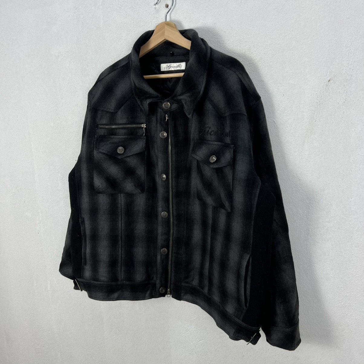 Japanese Brand RARE TARTAN DESIGN PUNK STYLE JACKET GROWTH Size US XL / EU 56 / 4 - 2 Thumbnail