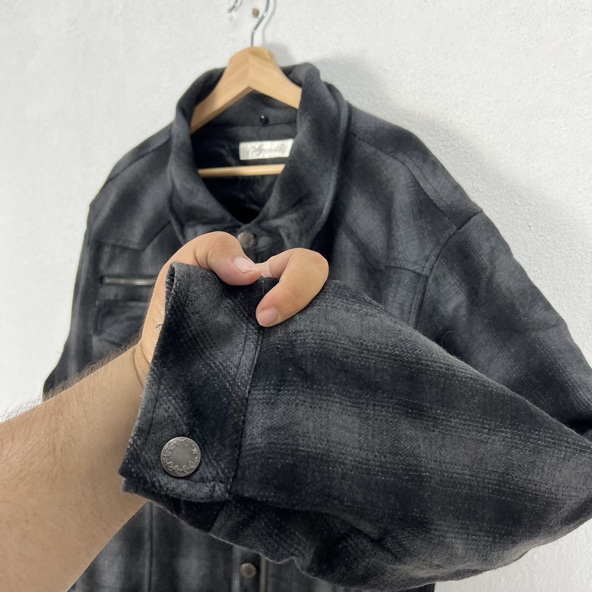 Japanese Brand RARE TARTAN DESIGN PUNK STYLE JACKET GROWTH Size US XL / EU 56 / 4 - 14 Thumbnail