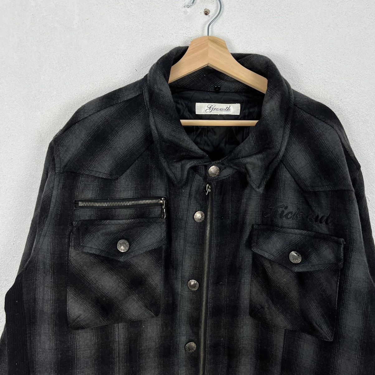 Japanese Brand RARE TARTAN DESIGN PUNK STYLE JACKET GROWTH Size US XL / EU 56 / 4 - 3 Thumbnail