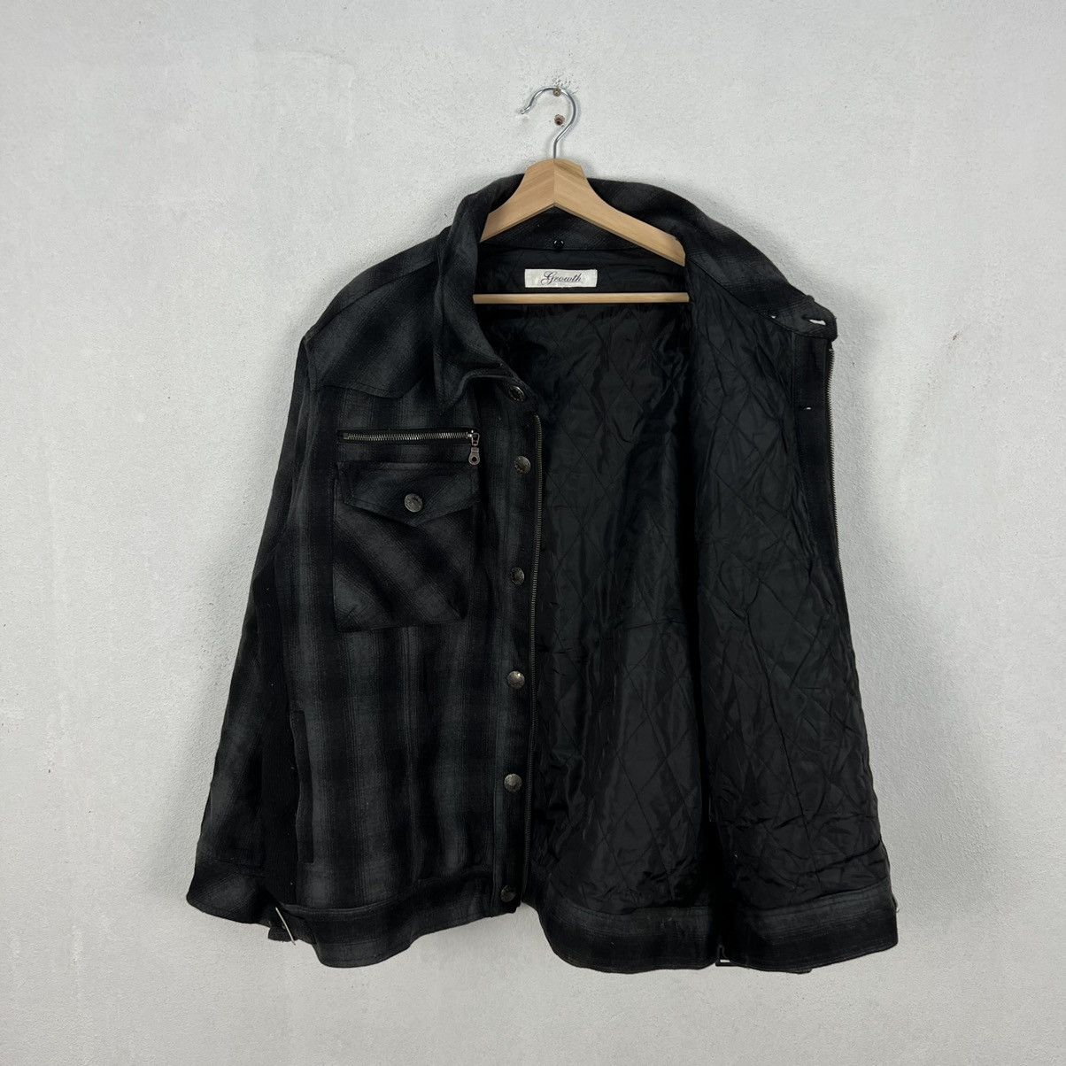 Japanese Brand RARE TARTAN DESIGN PUNK STYLE JACKET GROWTH Size US XL / EU 56 / 4 - 11 Thumbnail