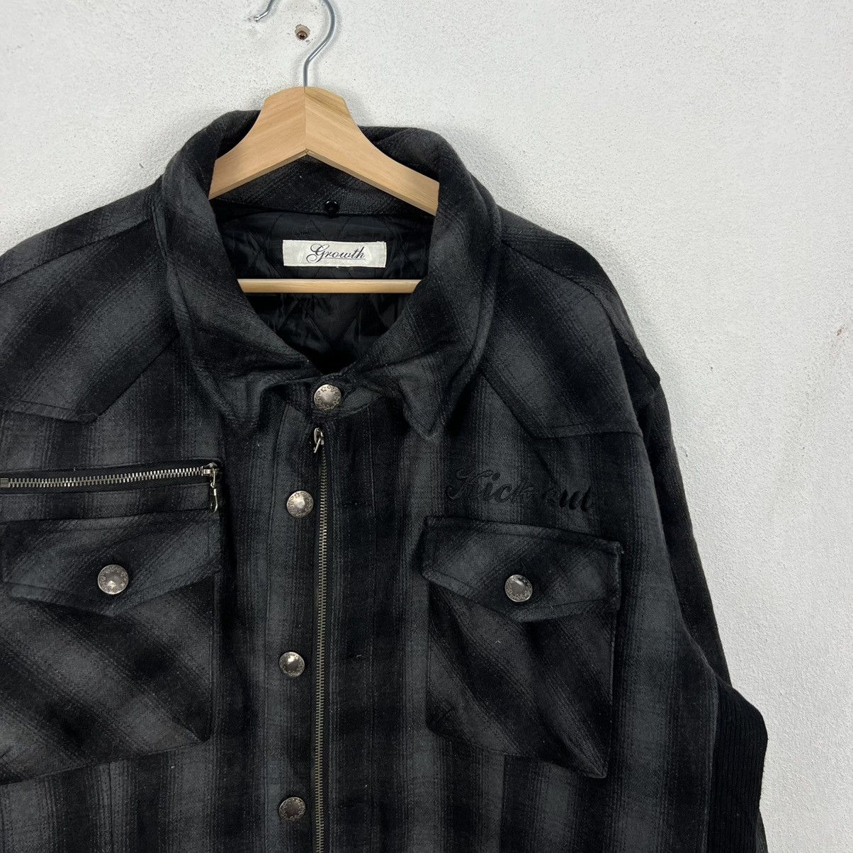 Japanese Brand RARE TARTAN DESIGN PUNK STYLE JACKET GROWTH Size US XL / EU 56 / 4 - 5 Thumbnail
