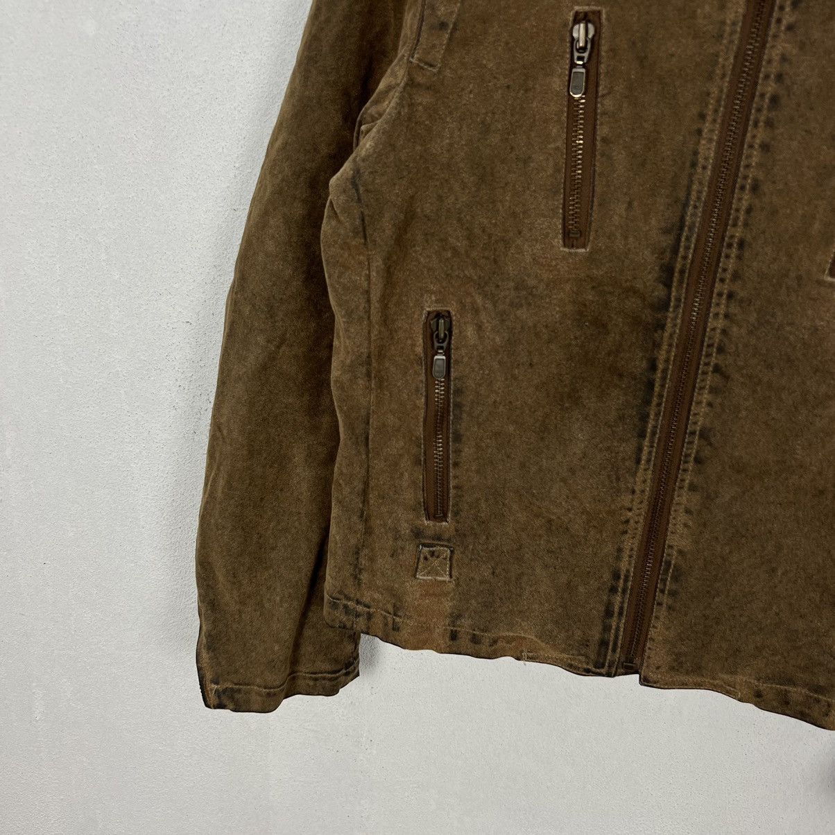 Japanese Brand VINTAGE TORNADO MART JAPAN PARACHUTE BIKER LEATHER JACKET Size US M / EU 48-50 / 2 - 4 Thumbnail