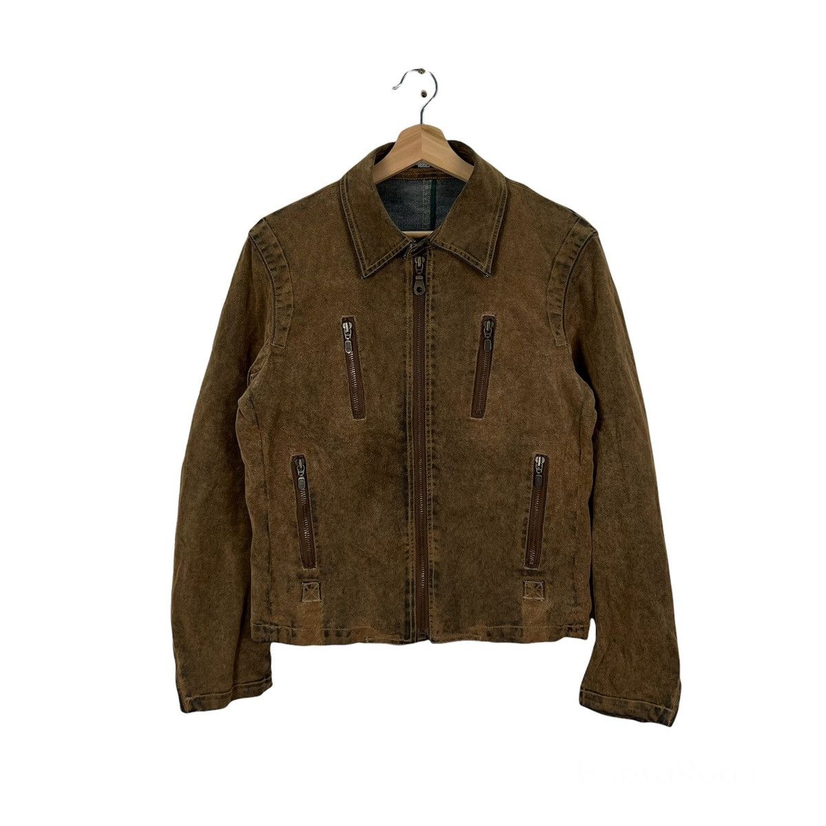 Japanese Brand VINTAGE TORNADO MART JAPAN PARACHUTE BIKER LEATHER JACKET Size US M / EU 48-50 / 2 - 1 Thumbnail