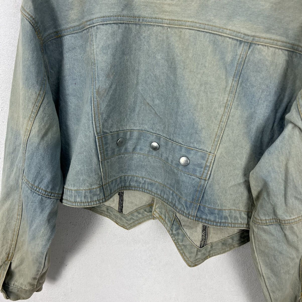 Japanese Brand VINTAGE ACID WASH STYLE CROPPED DENIM JACKET TRAY-UP Size US M / EU 48-50 / 2 - 9 Thumbnail