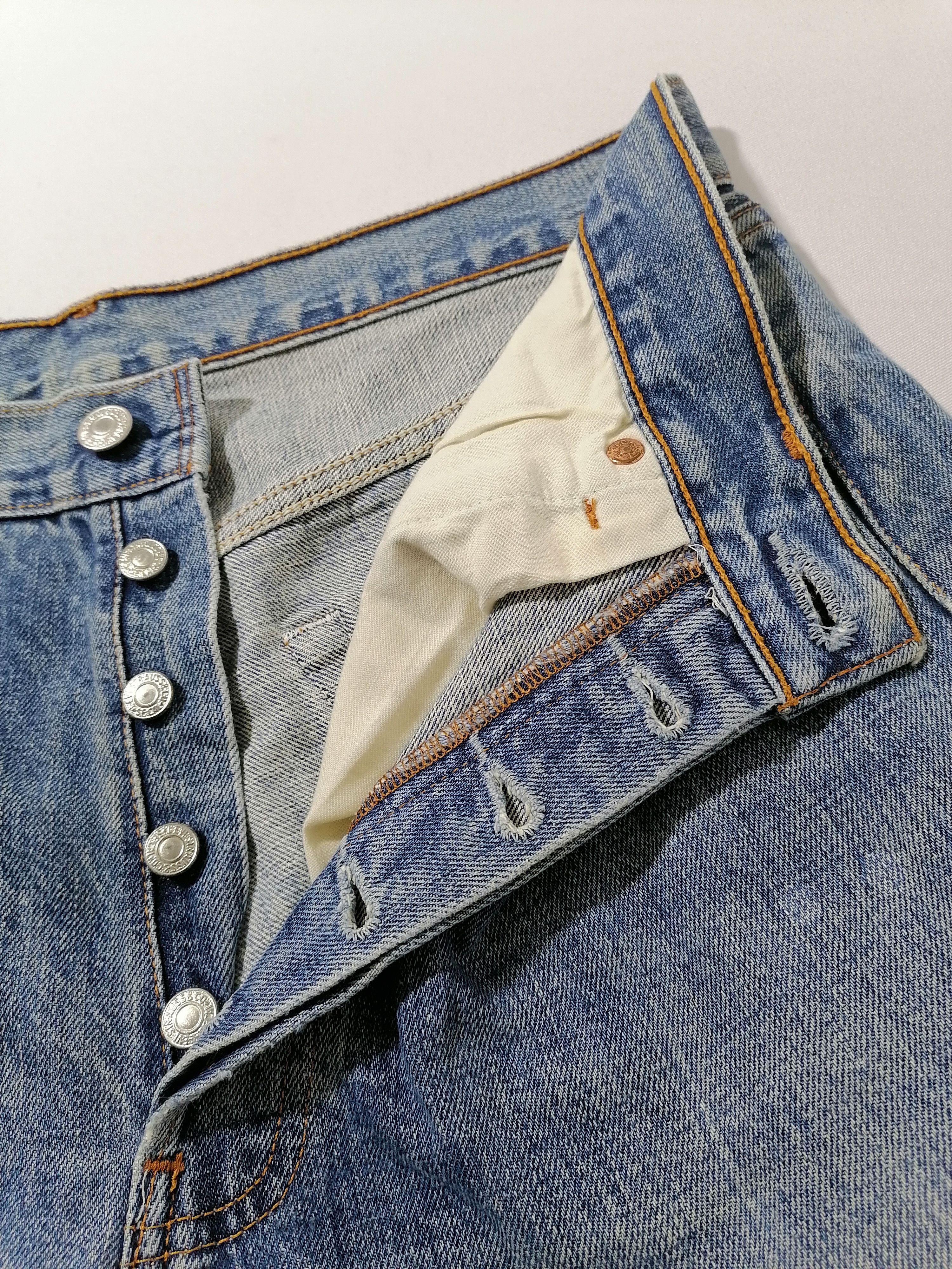 Levi's × Levi's Vintage Clothing 501 Levi's Fly Button Denim Jeans Size US 33 - 3 Thumbnail
