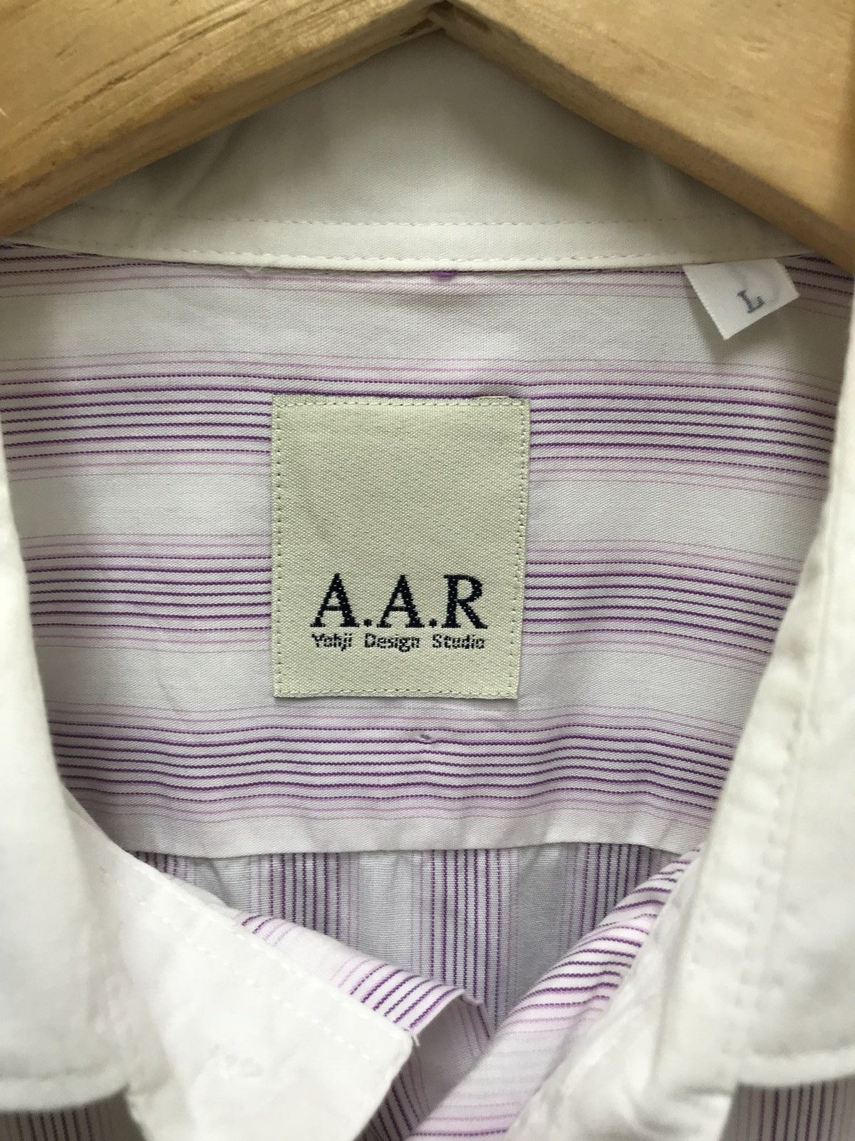 Yohji Yamamoto AAR Yohji Design Studio Striped Button Shirt Office 6🟩1 Size US M / EU 48-50 / 2 - 5 Thumbnail