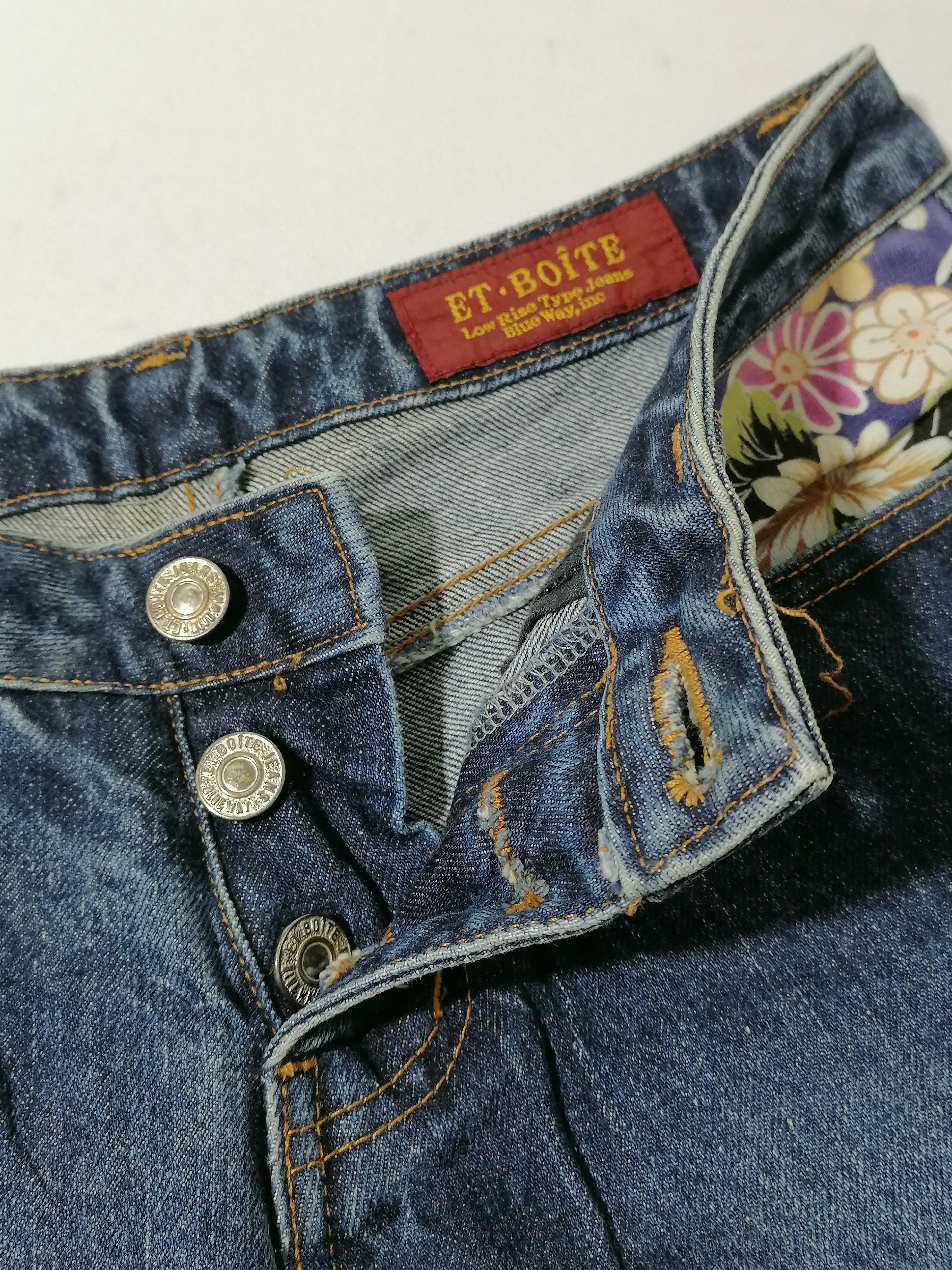 If Six Was Nine × Japanese Brand ET Boits Flowers Design Denim y Size 28" / US 6 / IT 42 - 4 Thumbnail