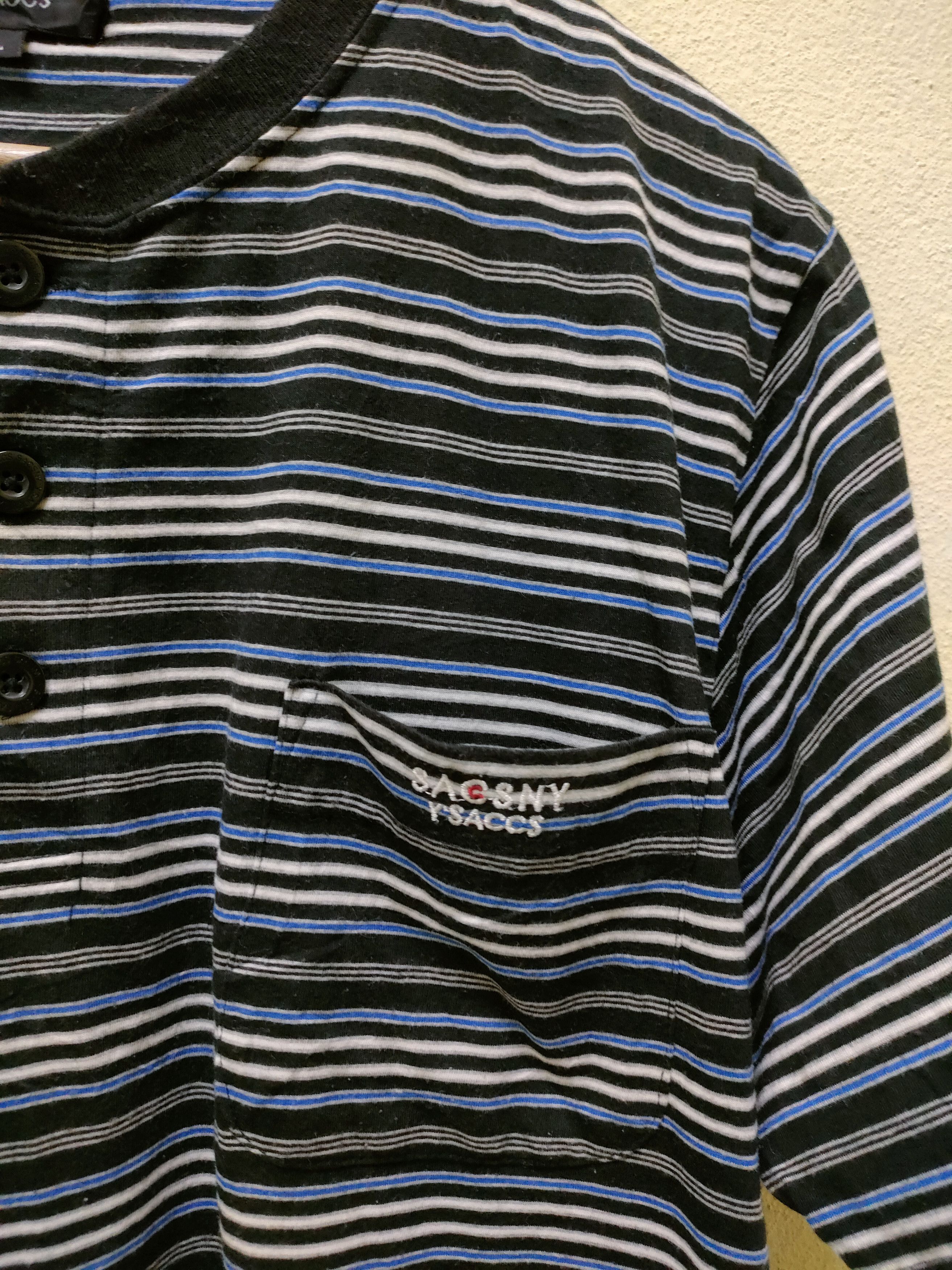 Y's for Men × Yohji Yamamoto Y'saccs Stripe Pocket T-shirt Size US L / EU 52-54 / 3 - 7 Thumbnail
